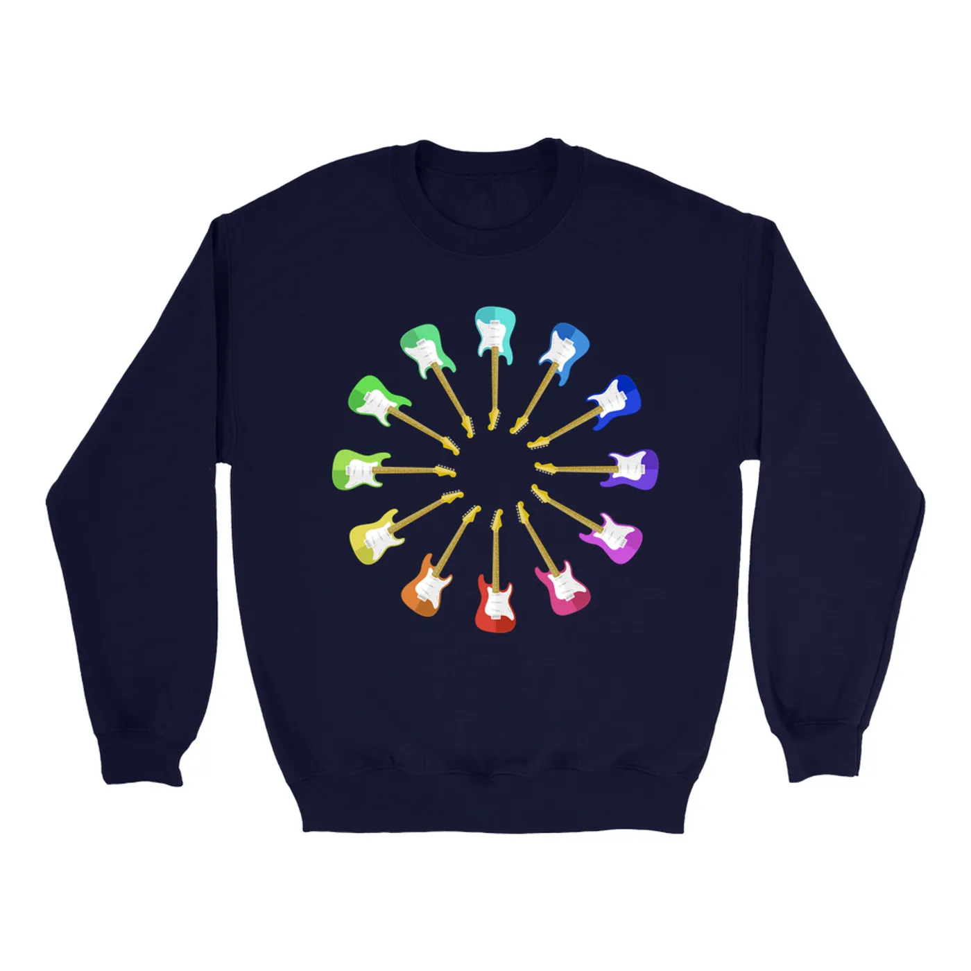 Music Life - Guitar Merchbar Music Life Sweatshirt | ST-SKY Color Wheel Merchbar Music Life Sweatshirt