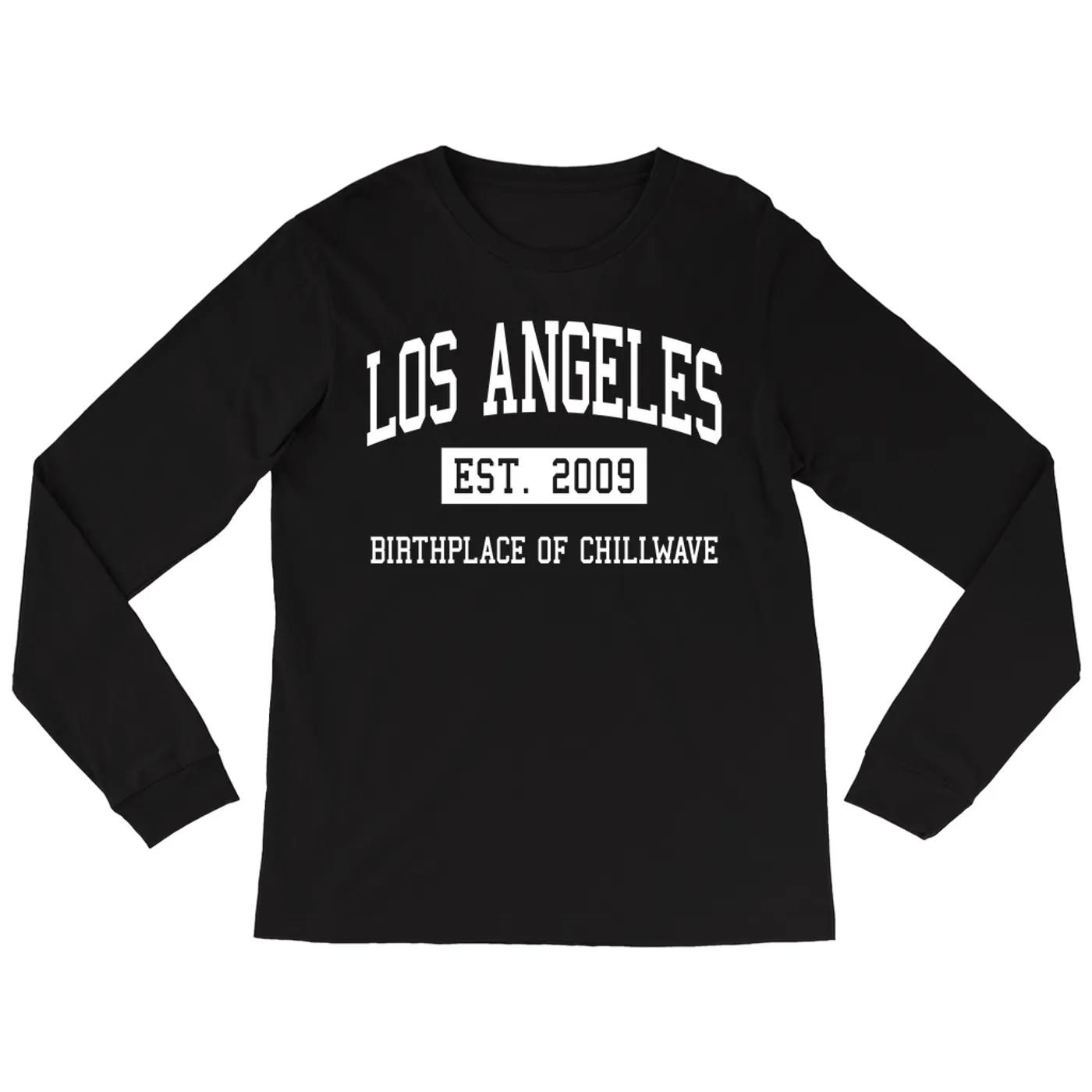 Music Life - Chillwave Merchbar Music Life Long Sleeve Shirt | Los Angeles Birthplace of Chillwave Est. 2009 Merchbar Music Life Shirt