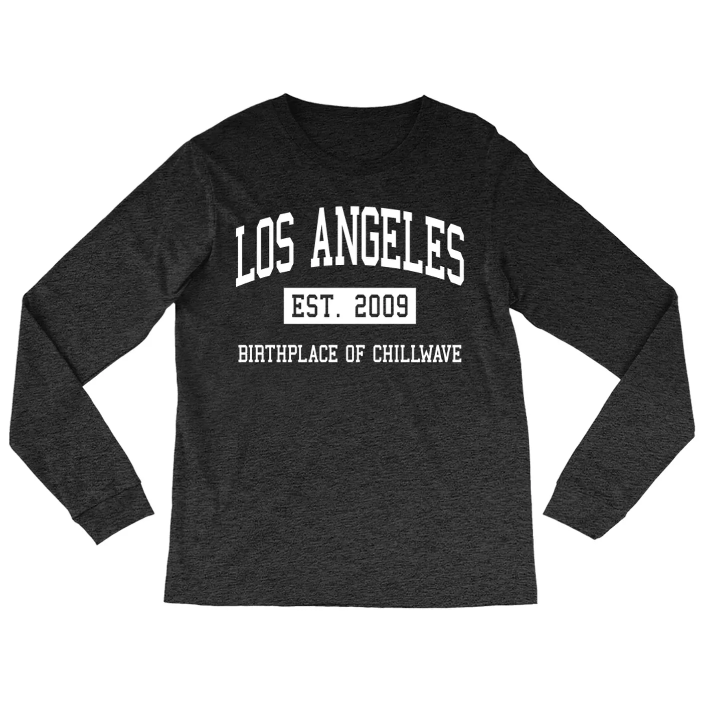 Music Life - Chillwave Merchbar Music Life Long Sleeve Shirt | Los Angeles Birthplace of Chillwave Est. 2009 Merchbar Music Life Shirt