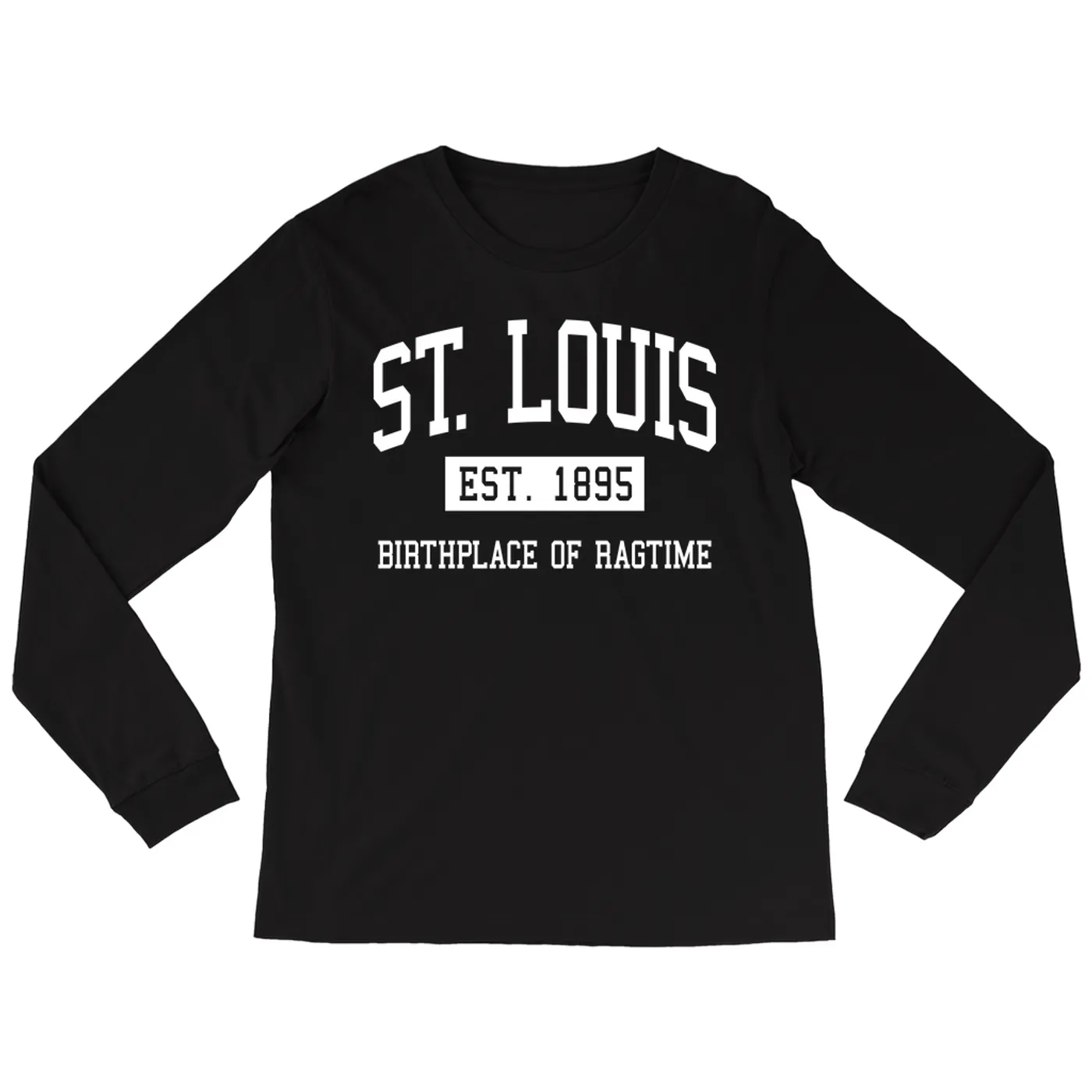 Music Life - Ragtime Merchbar Music Life Long Sleeve Shirt | St. Louis Birthplace of Ragtime Est. 1895 Merchbar Music Life Shirt