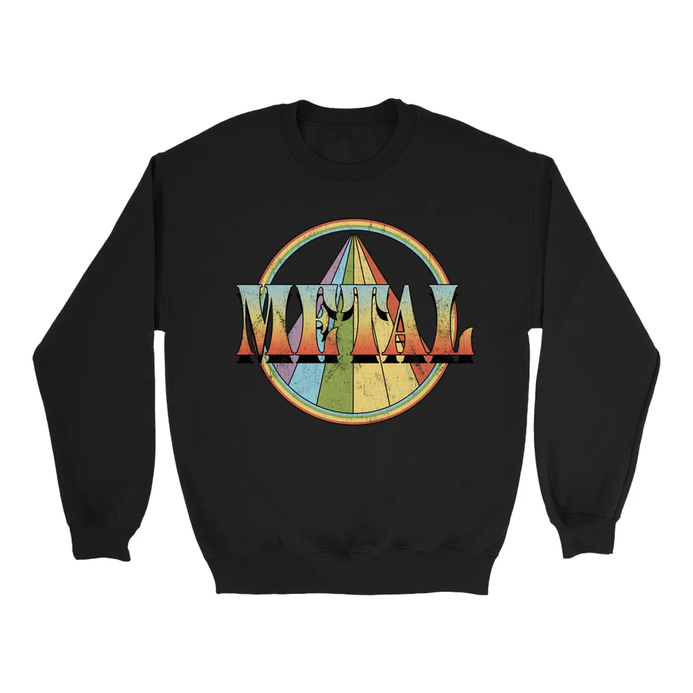 Music Life - Metal Merchbar Music Life Sweatshirt | Retro Metal Distressed Merchbar Music Life Sweatshirt