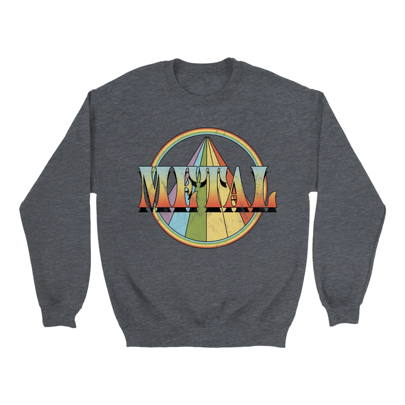 Music Life - Metal Merchbar Music Life Sweatshirt | Retro Metal Distressed Merchbar Music Life Sweatshirt