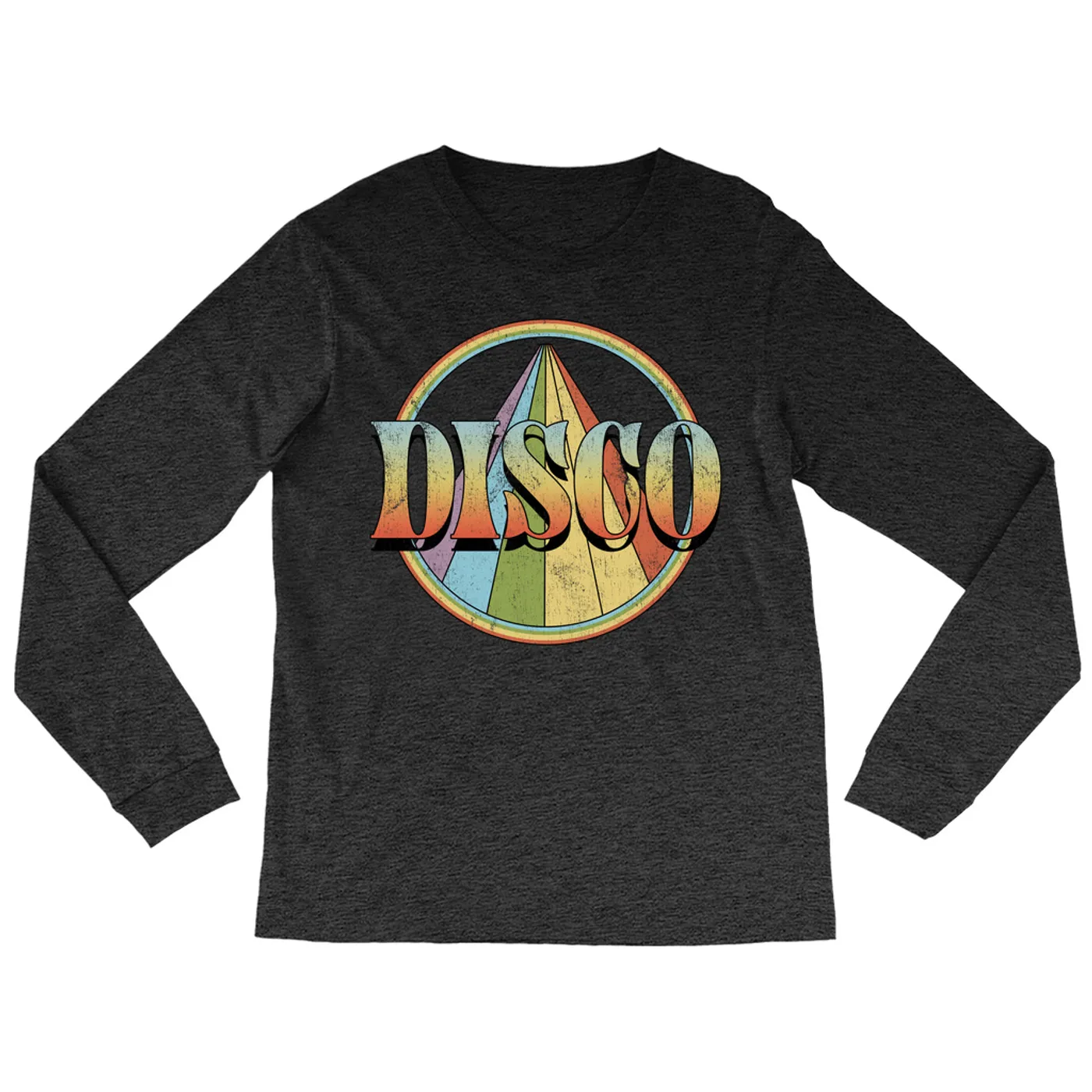 Music Life - Disco Merchbar Music Life Long Sleeve Shirt | Retro Disco Distressed Merchbar Music Life Shirt