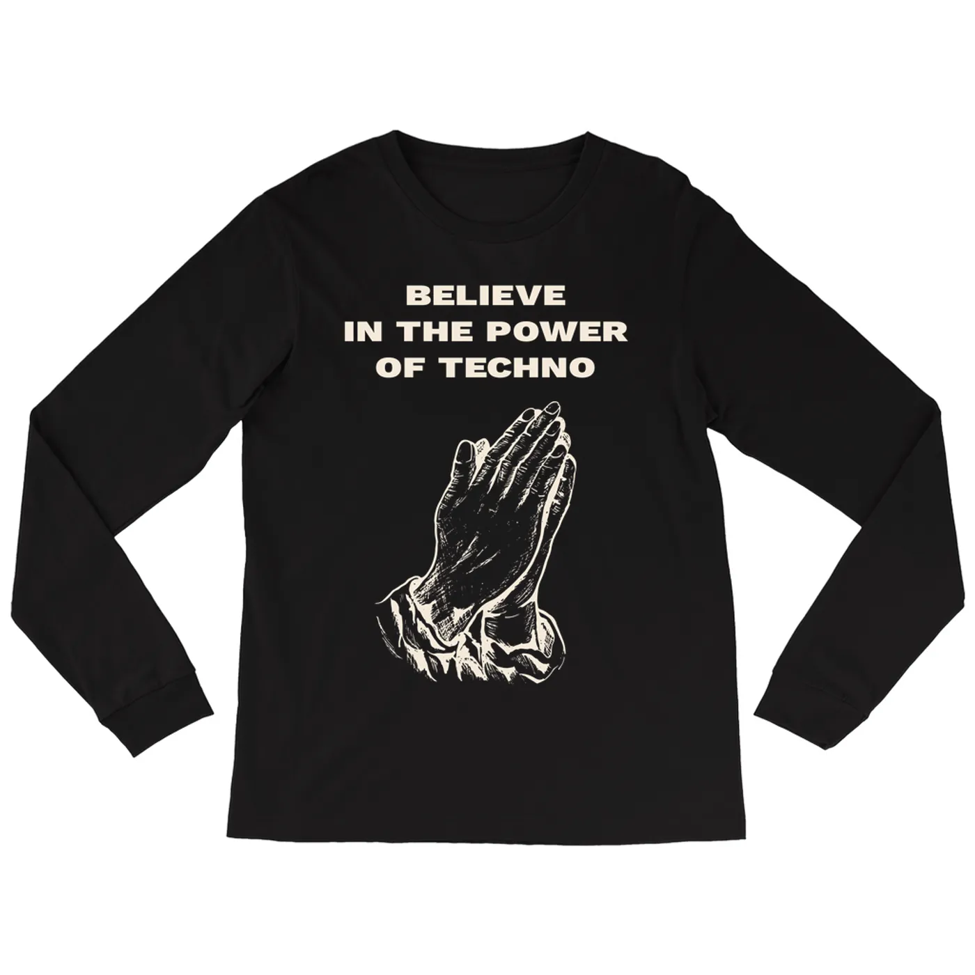Music Life - Techno Merchbar Music Life Long Sleeve Shirt | Believe In Techno Merchbar Music Life Shirt