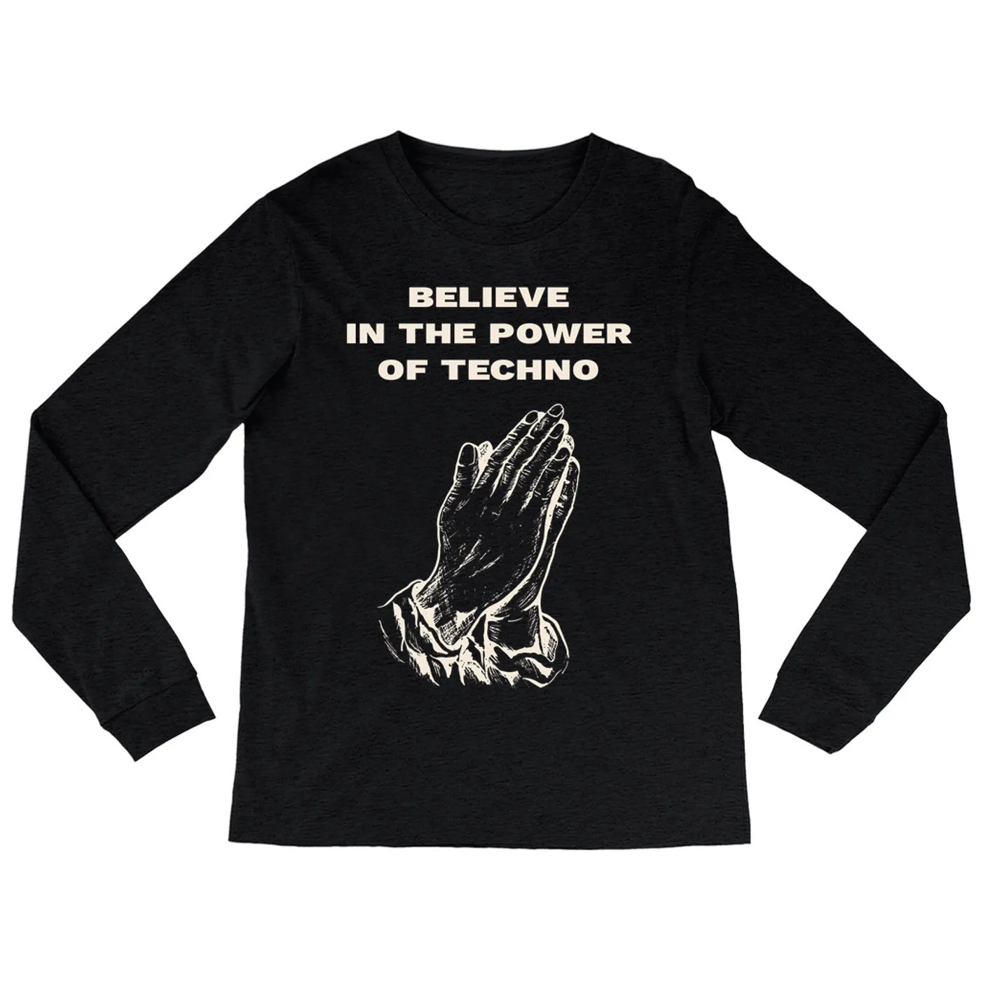Music Life - Techno Merchbar Music Life Long Sleeve Shirt | Believe In Techno Merchbar Music Life Shirt