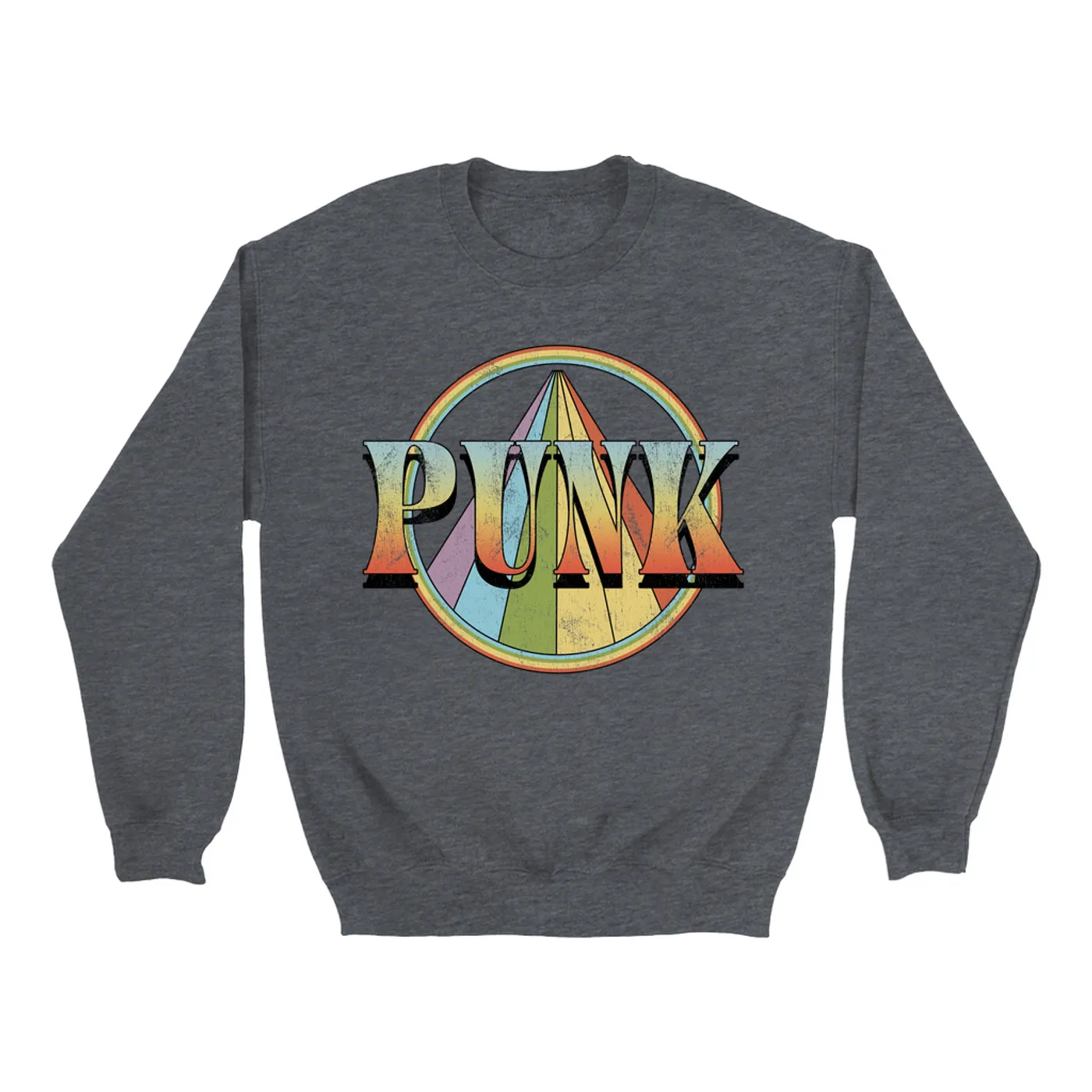 Music Life - Punk Merchbar Music Life Sweatshirt | Retro Punk Distressed Merchbar Music Life Sweatshirt