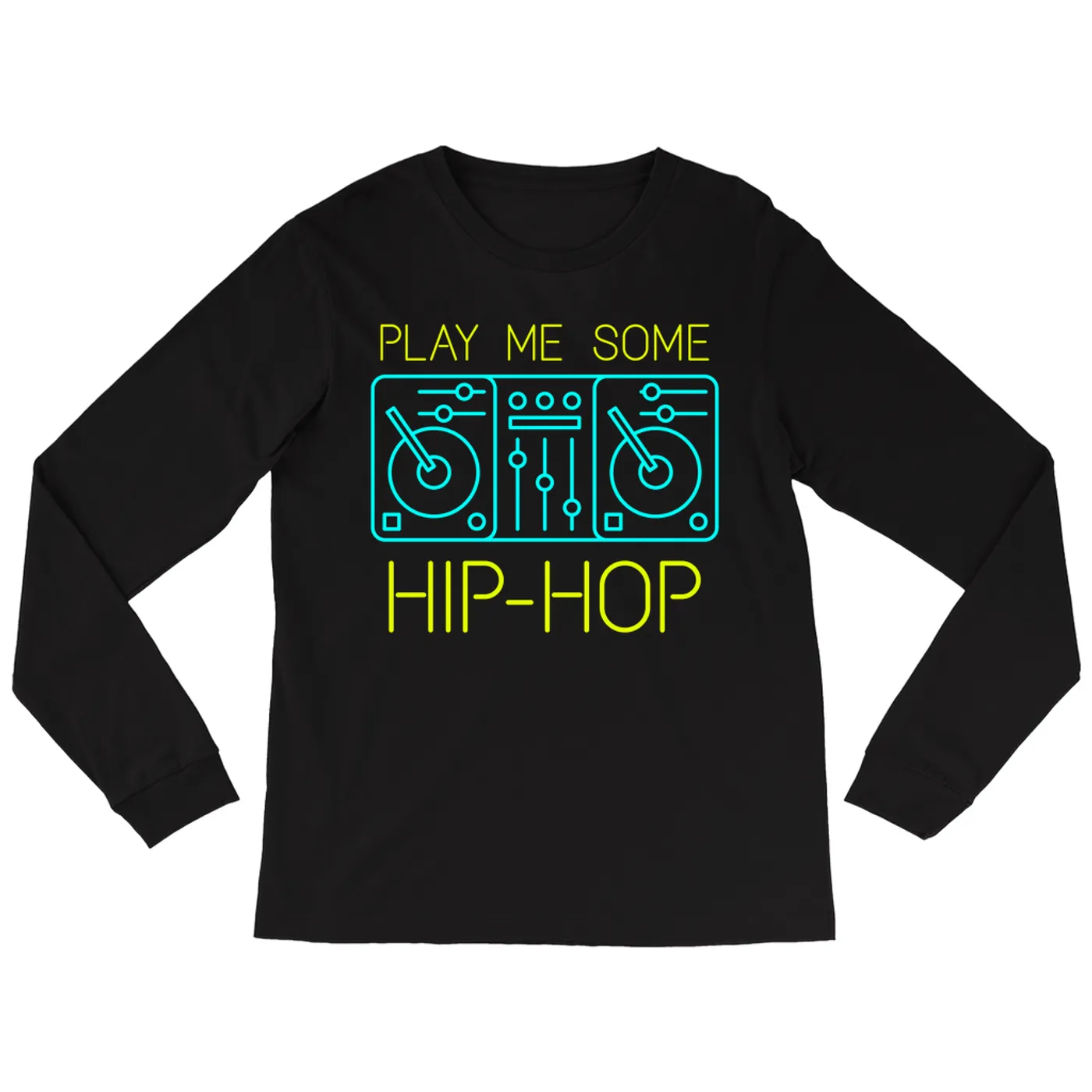 Music Life - Hip-Hop Merchbar Music Life Long Sleeve Shirt | Play Me Some Hip-Hop Merchbar Music Life Shirt