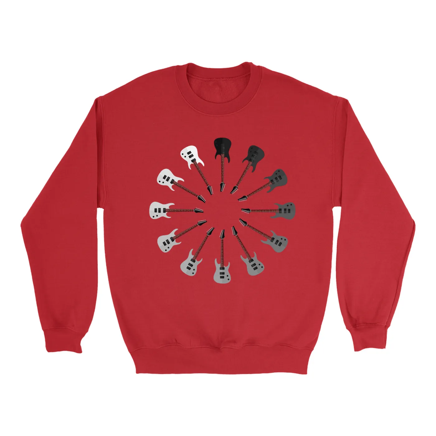 Music Life - Guitar Merchbar Music Life Sweatshirt | Aggressive Electrics - Shades of Black Merchbar Music Life Sweatshirt