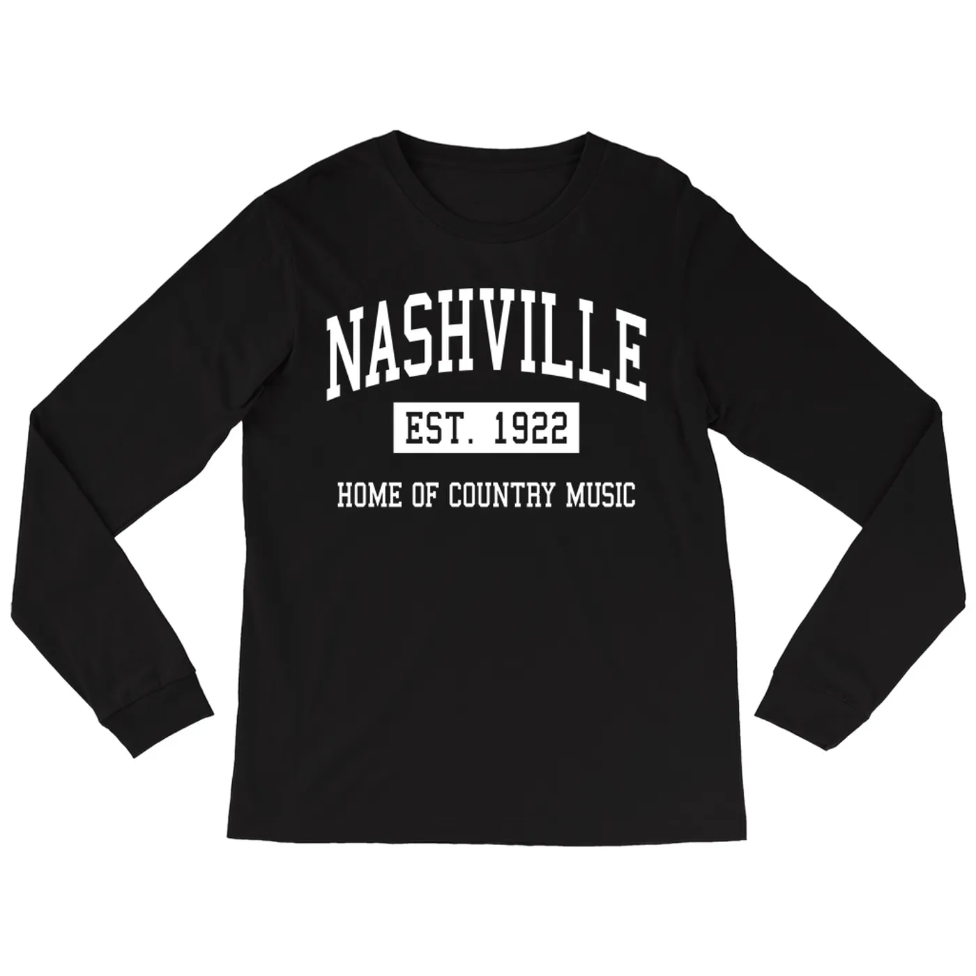 Merchbar Music Life Long Sleeve Shirt | Nashville Home of Music Life - Country Music Est. 1922 Merchbar Music Life Shirt