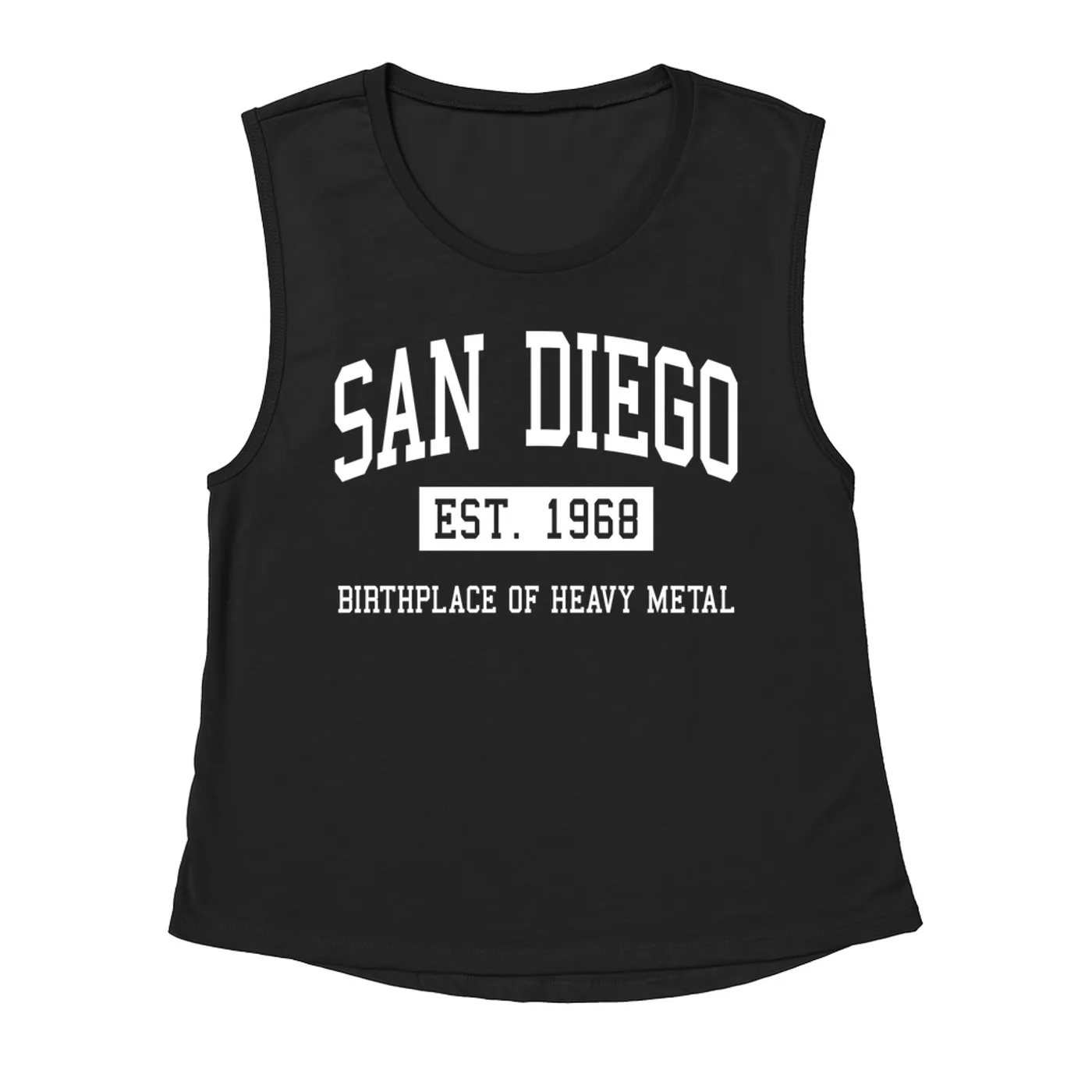 Music Life - Heavy Metal Merchbar Music Life Muscle Tank | San Diego Birthplace of Heavy Metal Est. 1968 Merchbar Music Life Tank Top