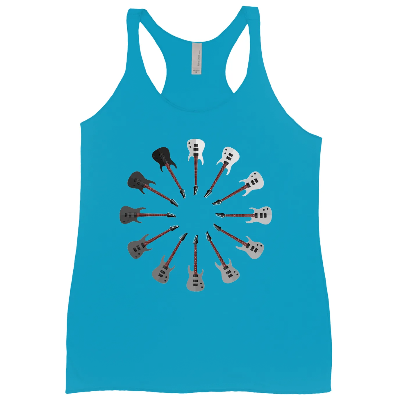 Music Life - Guitar Merchbar Music Life Ladies' Tank Top | Aggressive Electrics - Shades of Black Merchbar Music Life Shirt