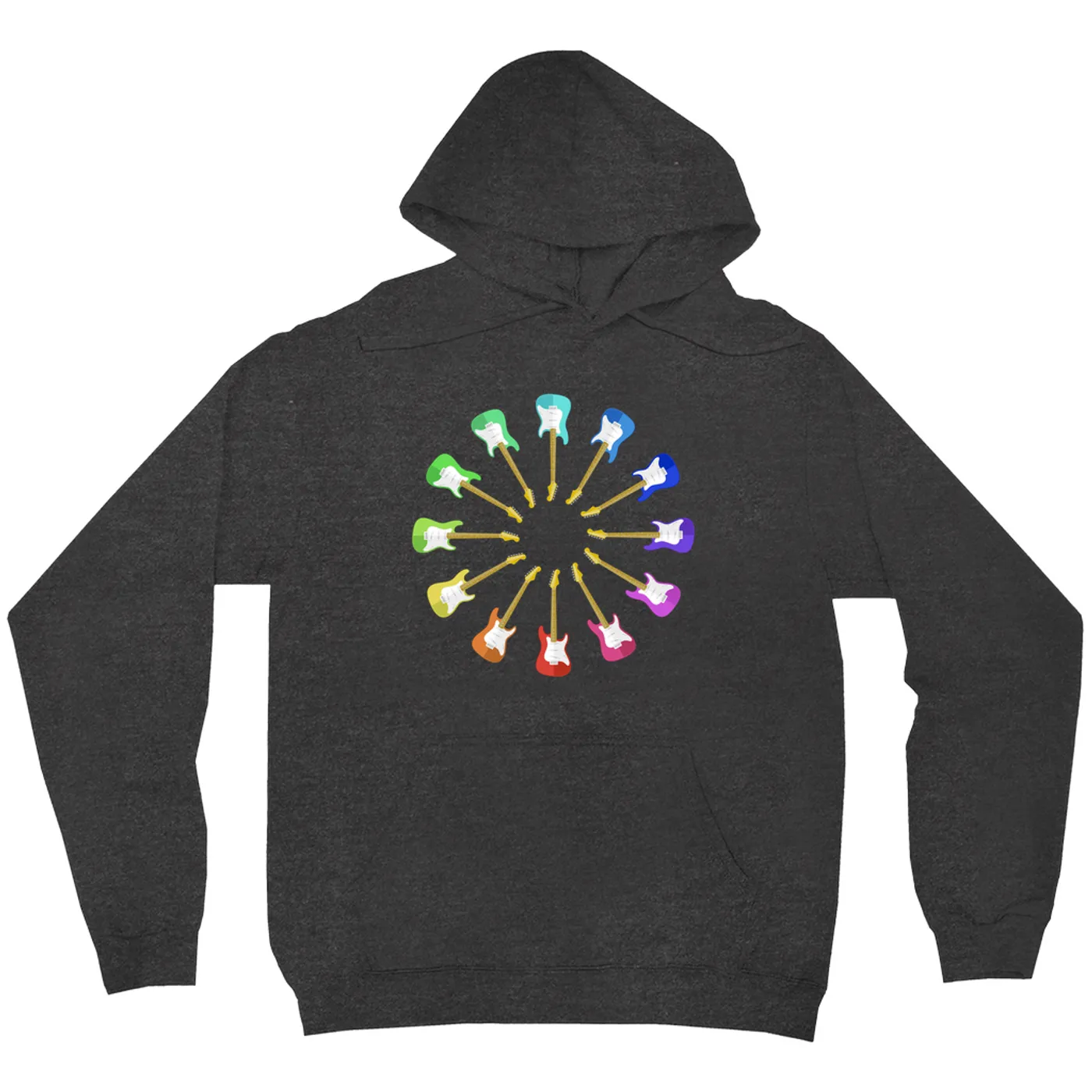 Music Life - Guitar Merchbar Music Life Hoodie | ST-SKY Color Wheel Merchbar Music Life Hoodie