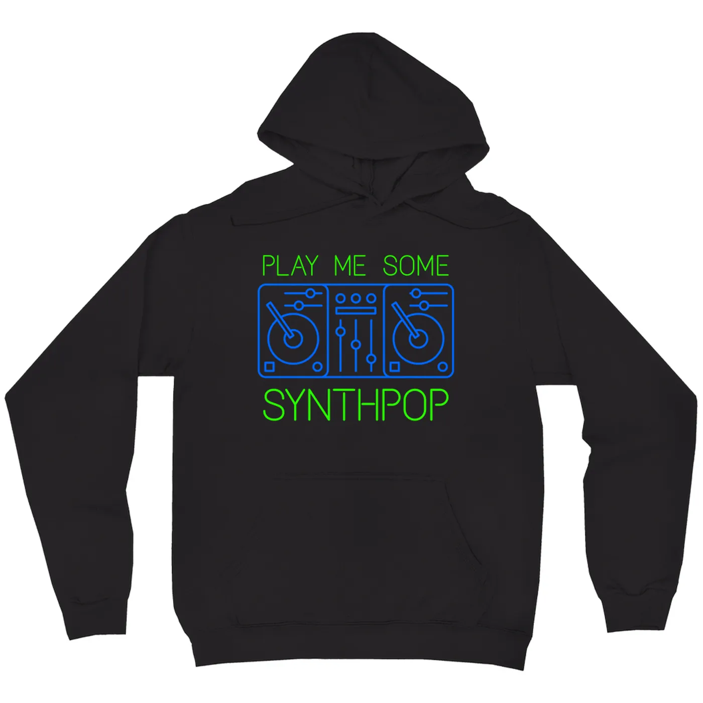 Music Life - Synthpop Merchbar Music Life Hoodie | Play Me Some Synthpop Merchbar Music Life Hoodie