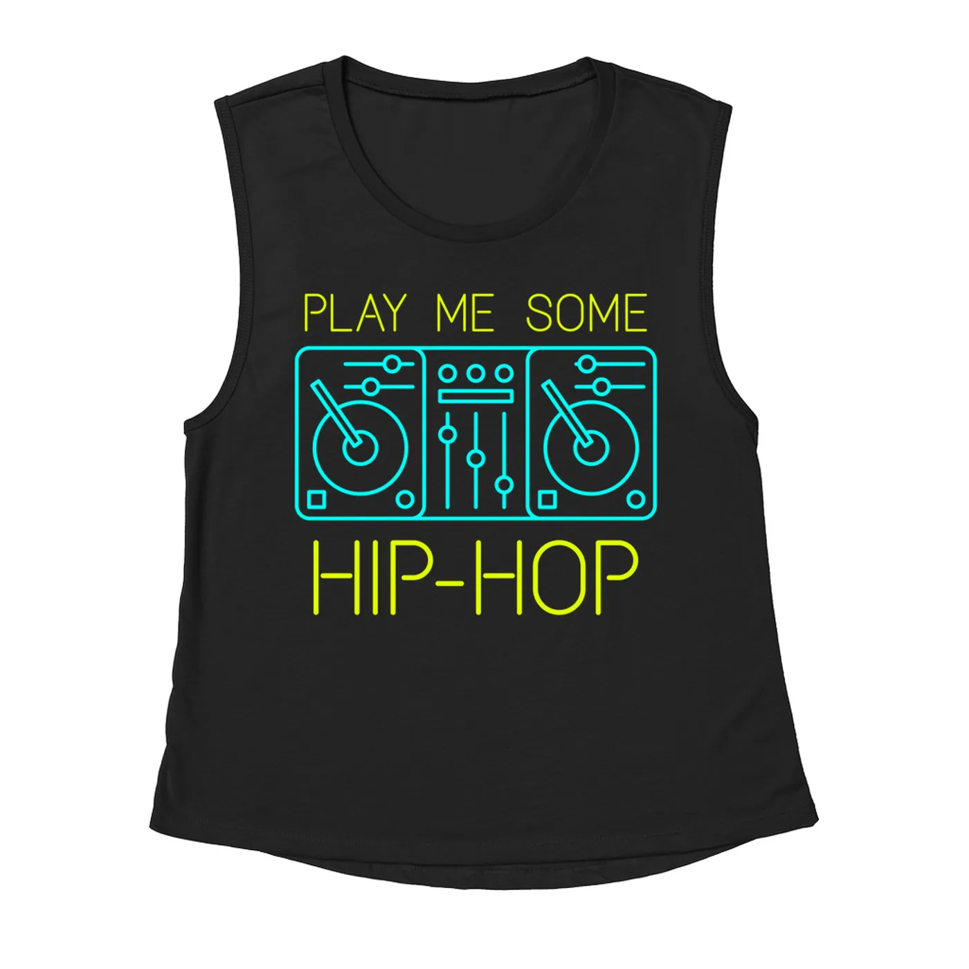 Music Life - Hip-Hop Merchbar Music Life Muscle Tank | Play Me Some Hip-Hop Merchbar Music Life Tank Top
