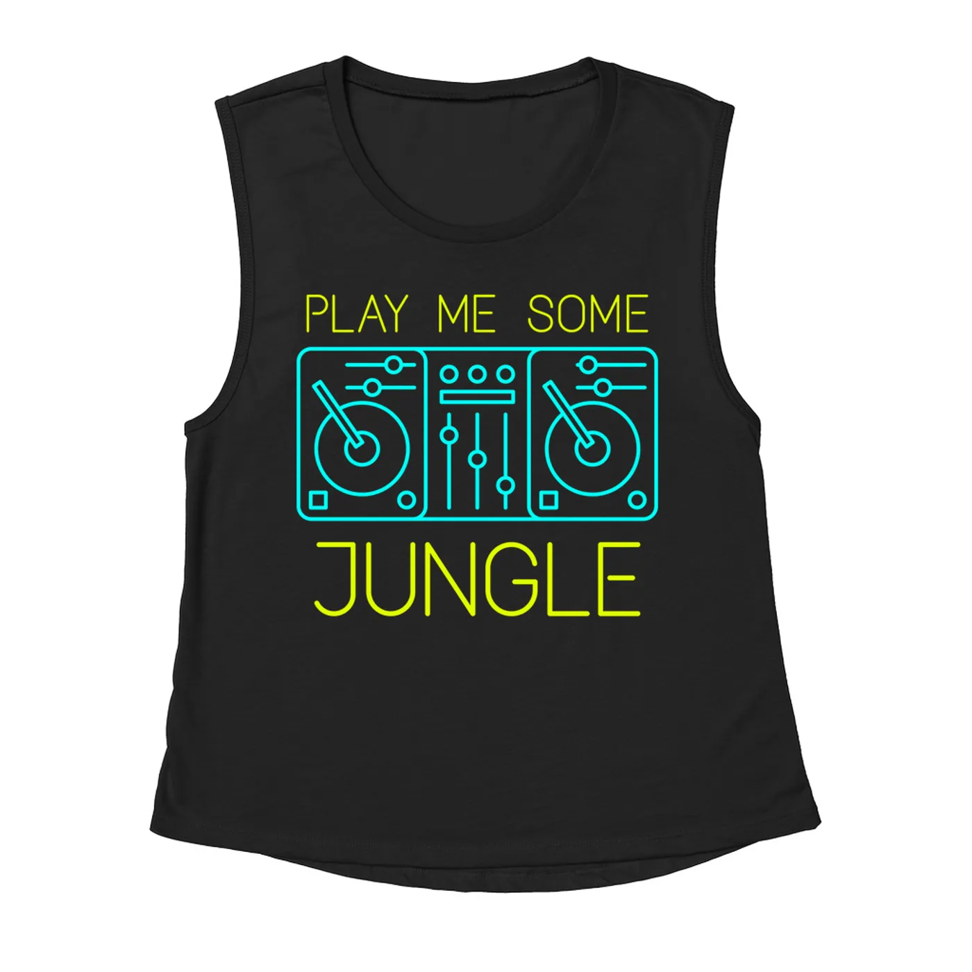 Music Life - Jungle Merchbar Music Life Muscle Tank | Play Me Some Jungle Merchbar Music Life Tank Top
