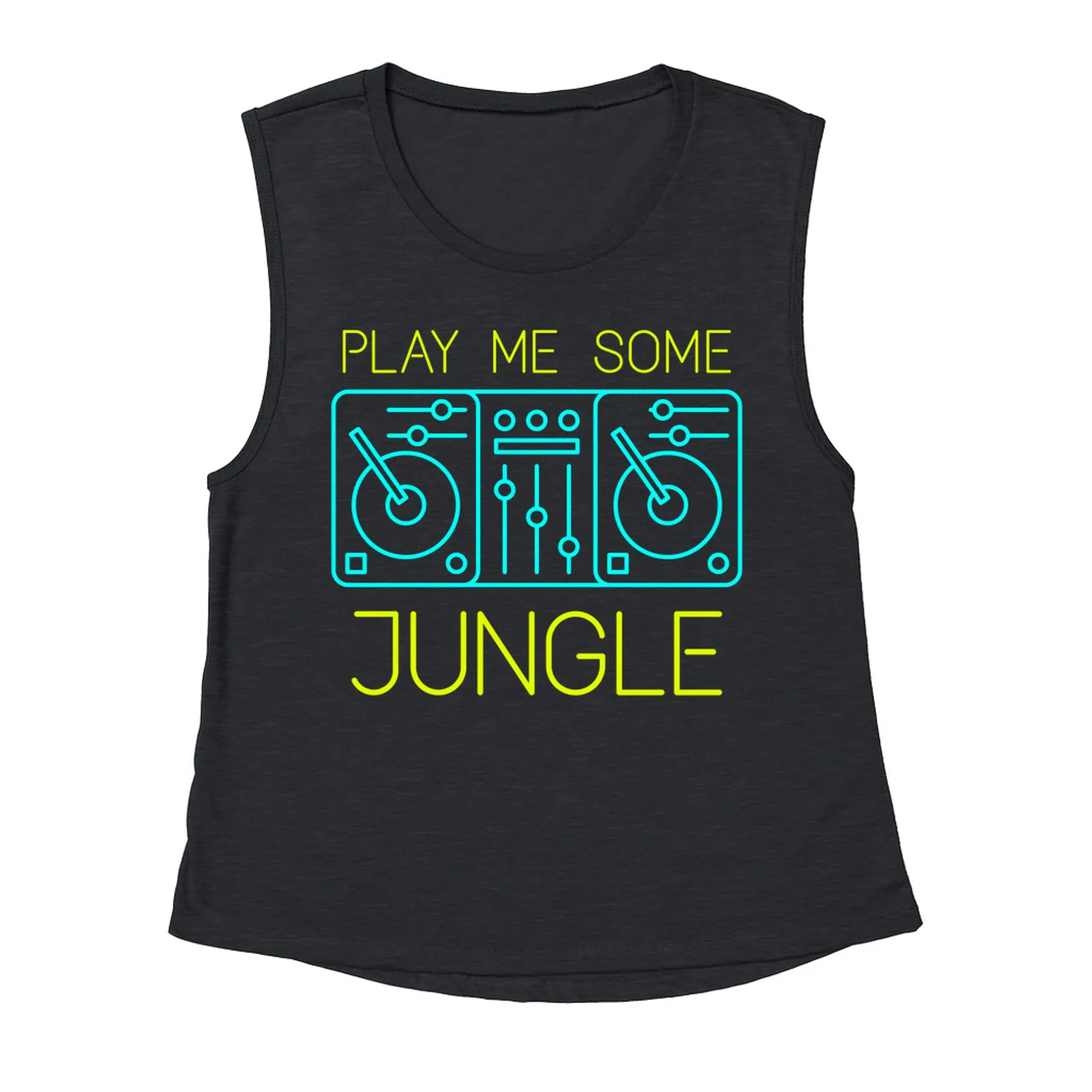 Music Life - Jungle Merchbar Music Life Muscle Tank | Play Me Some Jungle Merchbar Music Life Tank Top