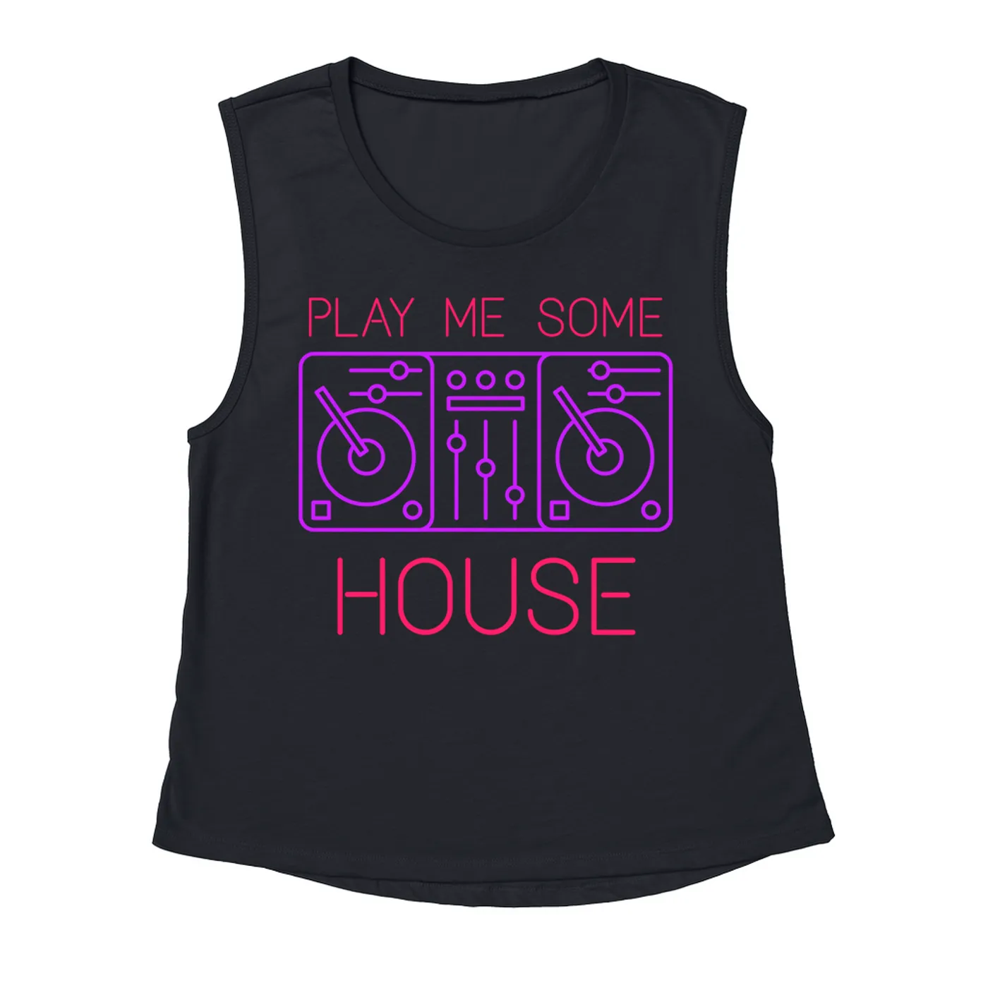 Music Life - House Merchbar Music Life Muscle Tank | Play Me Some House Merchbar Music Life Tank Top