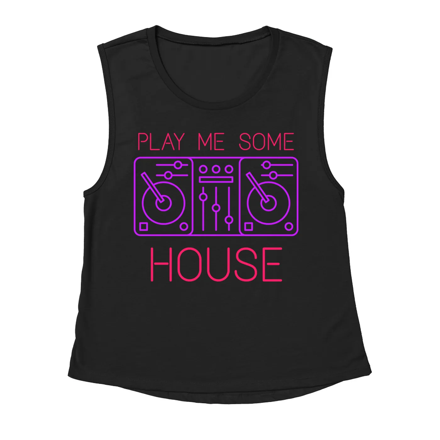Music Life - House Merchbar Music Life Muscle Tank | Play Me Some House Merchbar Music Life Tank Top