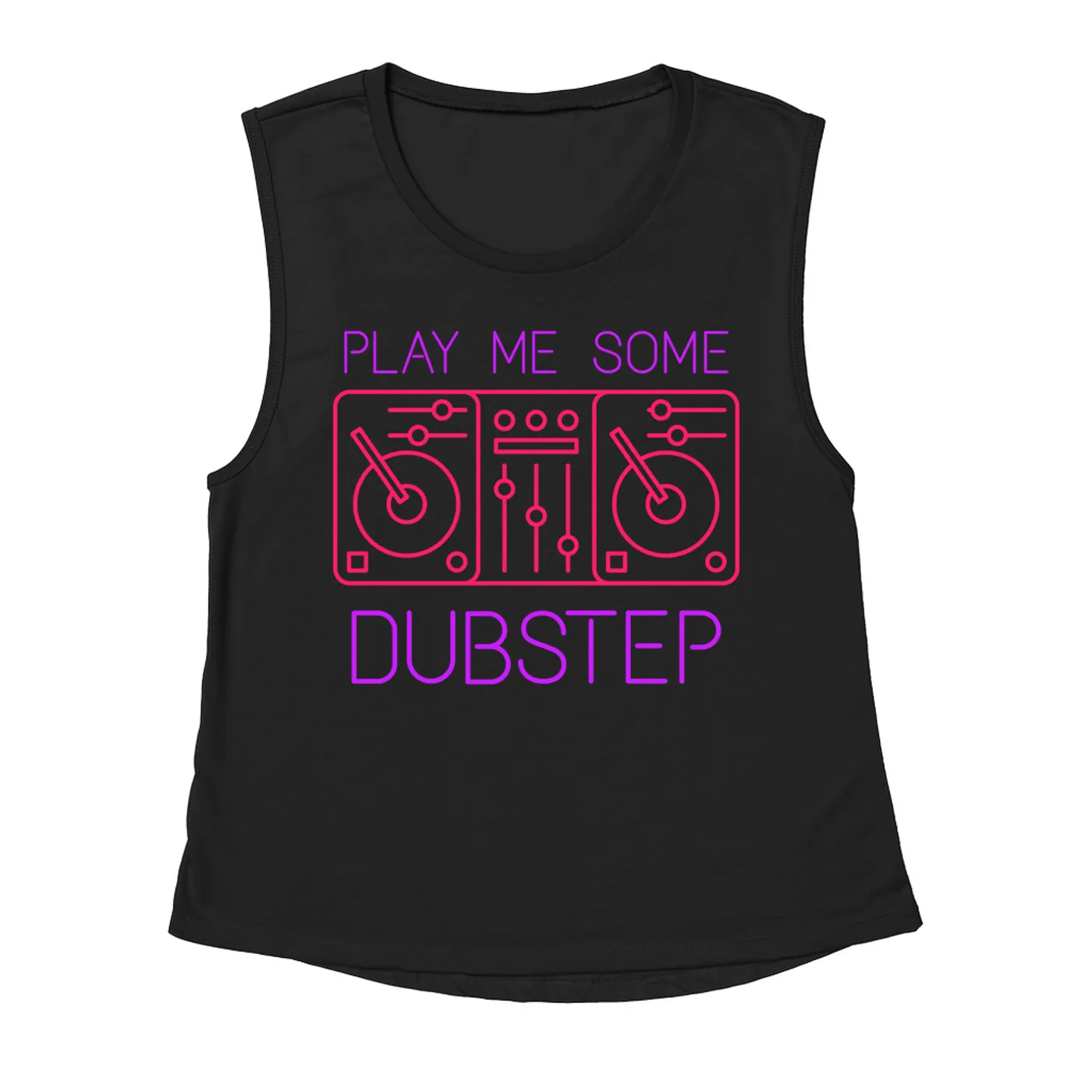 Music Life - Dubstep Merchbar Music Life Muscle Tank | Play Me Some Dubstep Merchbar Music Life Tank Top