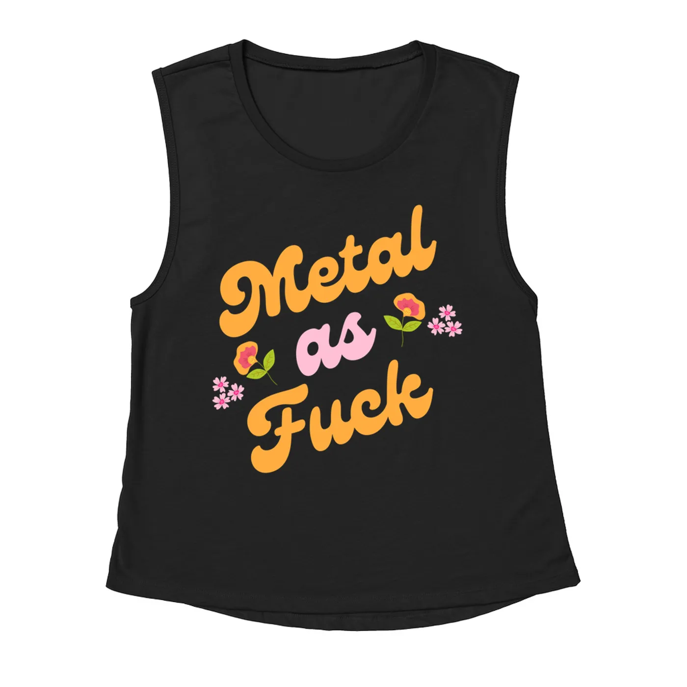 Music Life - Metal Merchbar Music Life Muscle Tank | Metal AF Merchbar Music Life Tank Top