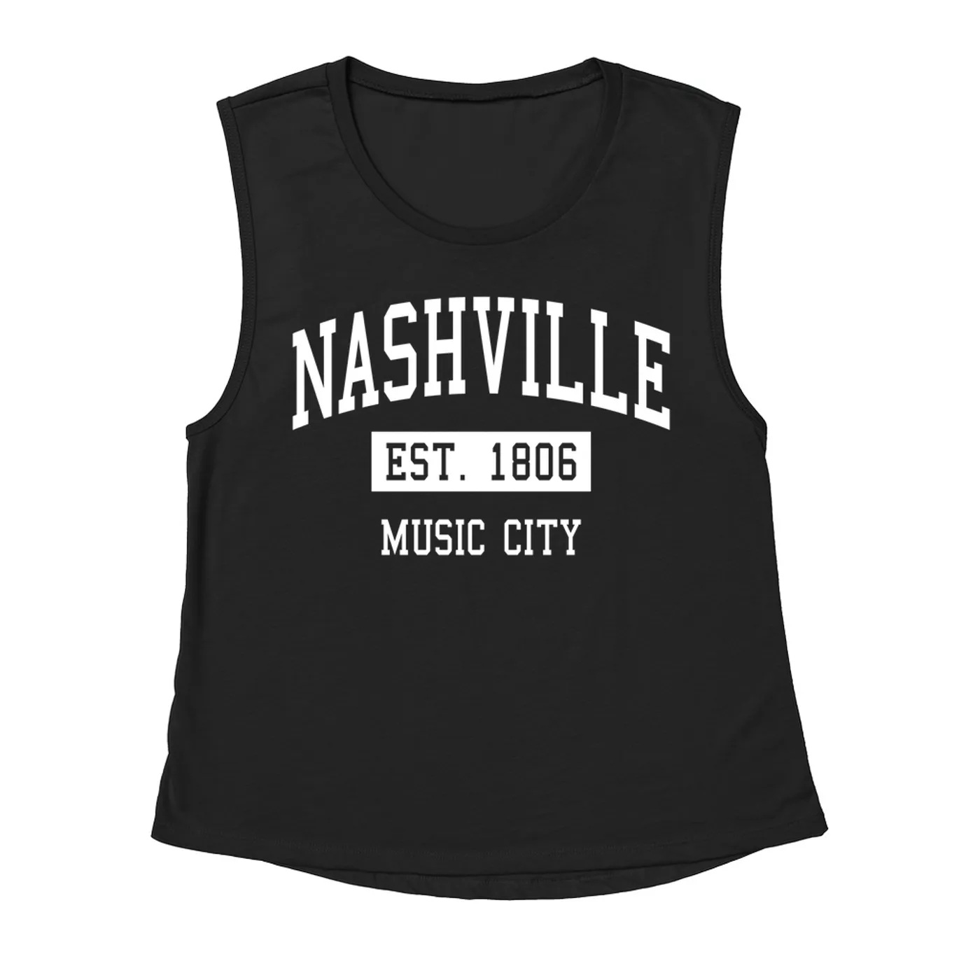 Merchbar Music Life Muscle Tank | Nashville Music City Est. 1806 Merchbar Music Life Shirt