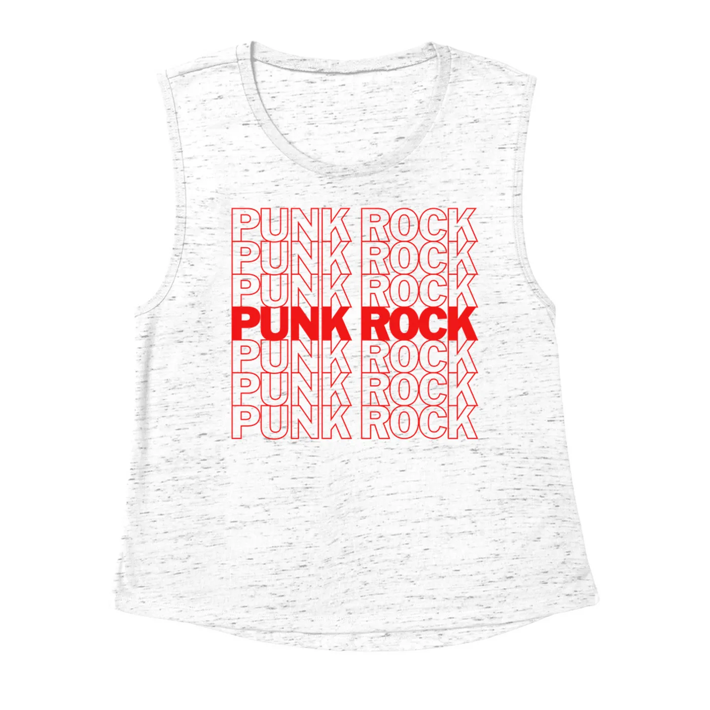 Music Life - Punk Merchbar Music Life Muscle Tank | Punk Rock On Repeat Merchbar Music Life Shirt