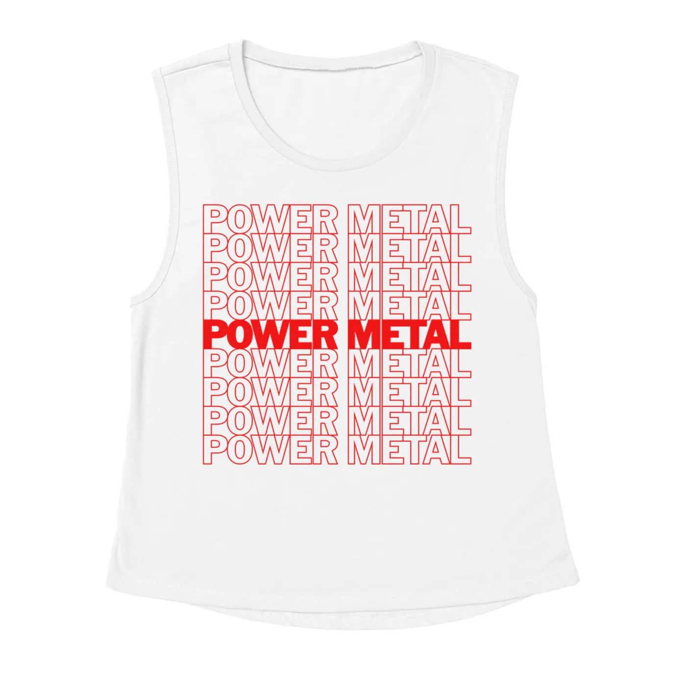 Music Life - Power Metal Merchbar Music Life Muscle Tank | Power Metal On Repeat Merchbar Music Life Shirt