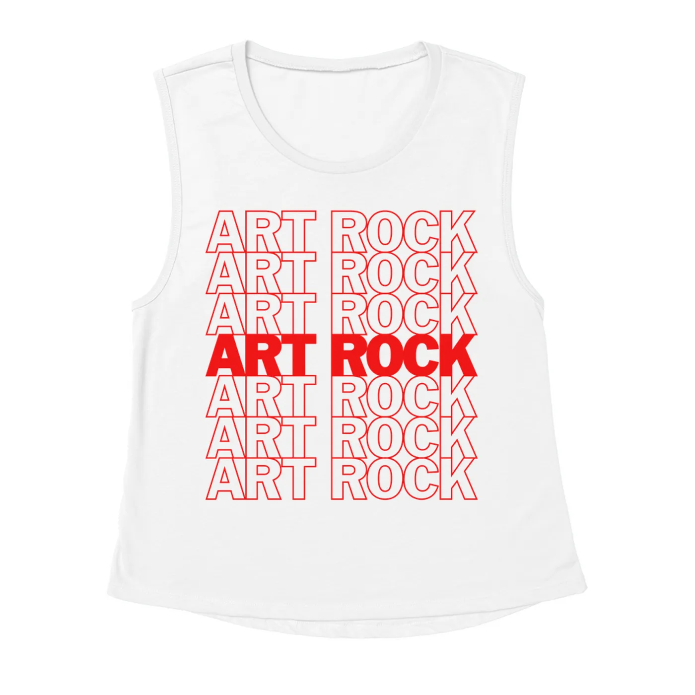 Music Life - Art Rock Merchbar Music Life Muscle Tank | Art Rock On Repeat Merchbar Music Life Shirt