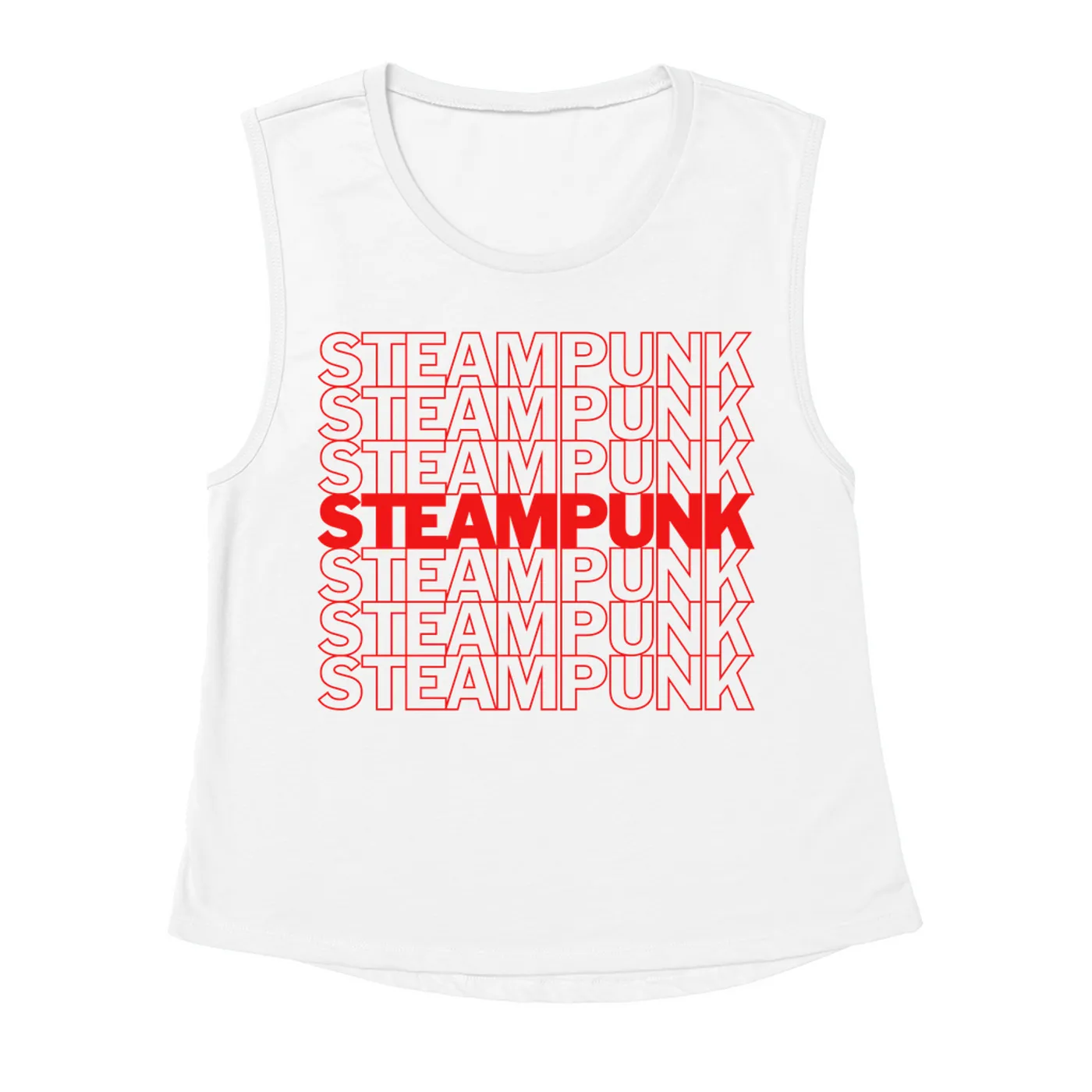 Music Life - Steampunk Merchbar Music Life Muscle Tank | Steampunk On Repeat Merchbar Music Life Shirt