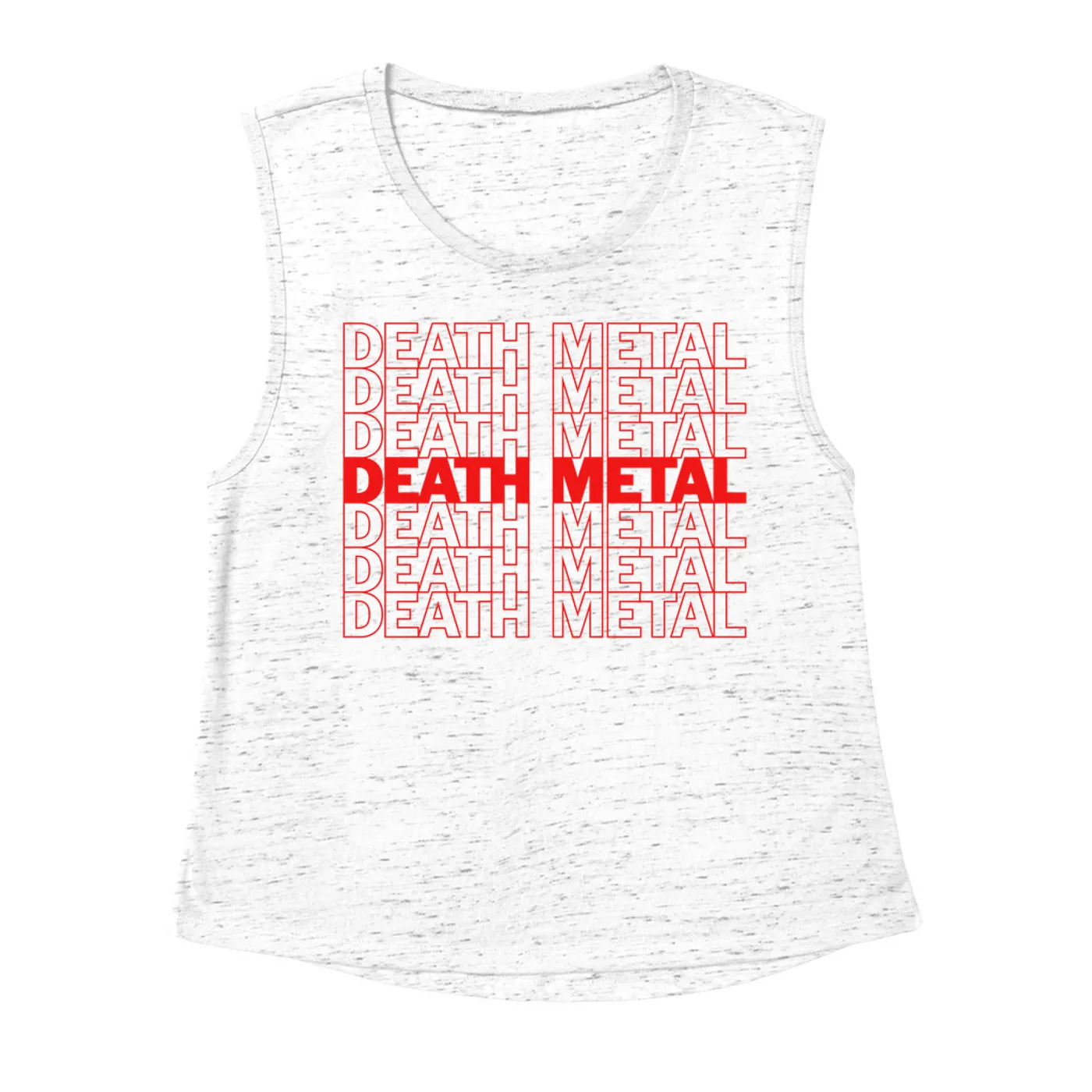 Music Life - Death Metal Merchbar Music Life Muscle Tank | Death Metal On Repeat Merchbar Music Life Shirt