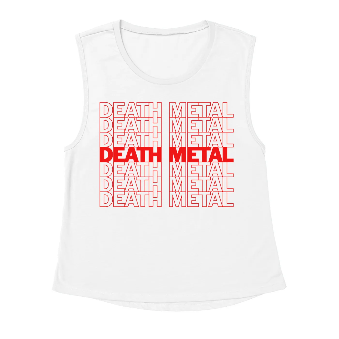 Music Life - Death Metal Merchbar Music Life Muscle Tank | Death Metal On Repeat Merchbar Music Life Shirt