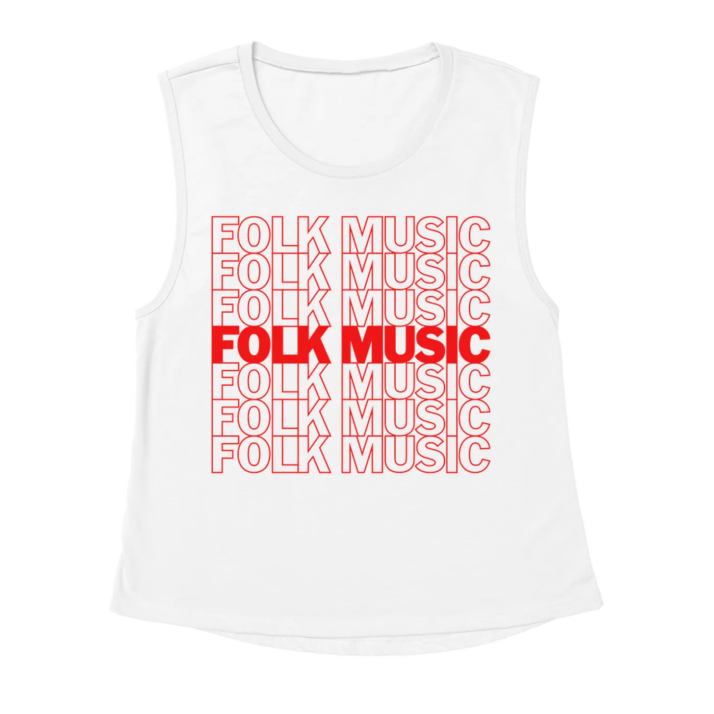Music Life - Folk Merchbar Music Life Muscle Tank | Folk Music On Repeat Merchbar Music Life Shirt