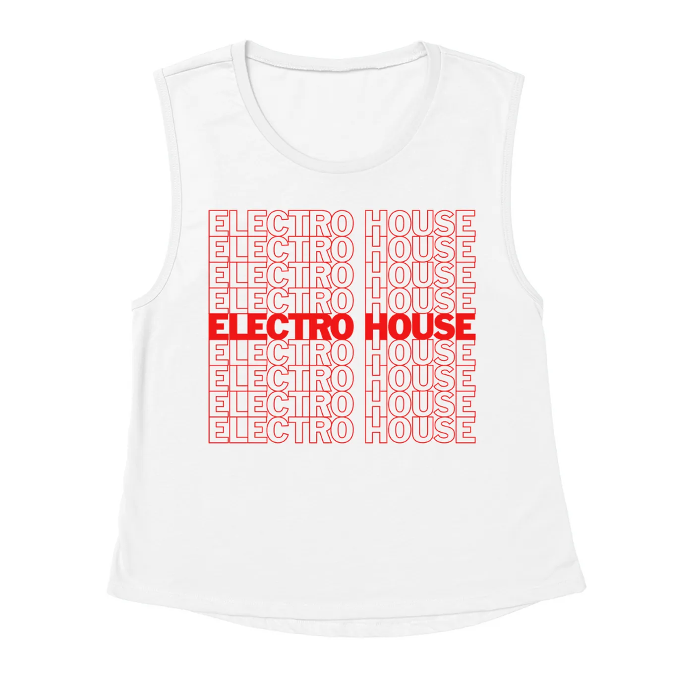 Music Life - Electro House Merchbar Music Life Muscle Tank | Electro House On Repeat Merchbar Music Life Shirt
