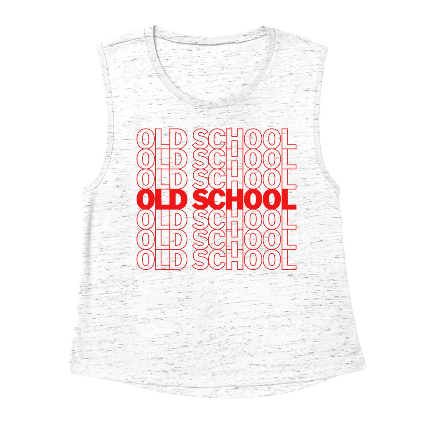 Music Life - Old School Merchbar Music Life Muscle Tank | Old School On Repeat Merchbar Music Life Shirt