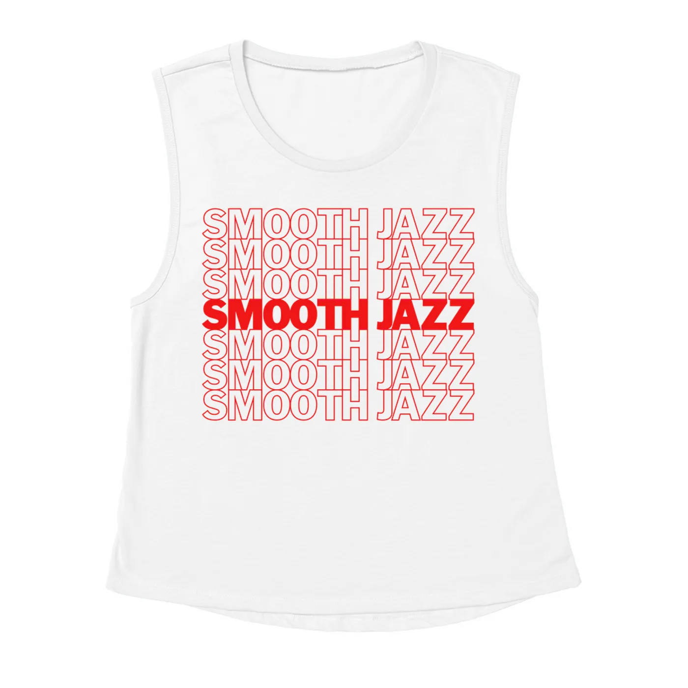 Music Life - Smooth Jazz Merchbar Music Life Muscle Tank | Smooth Jazz On Repeat Merchbar Music Life Shirt