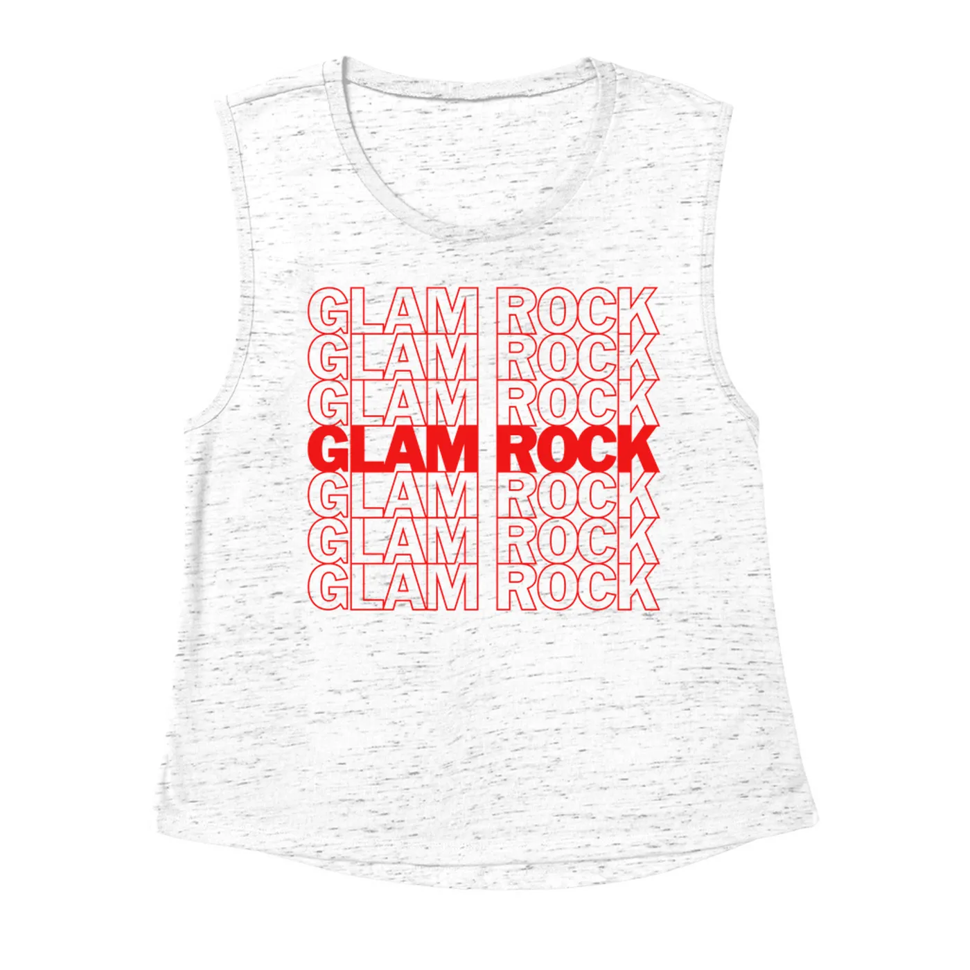 Music Life - Glam Rock Merchbar Music Life Muscle Tank | Glam Rock On Repeat Merchbar Music Life Shirt