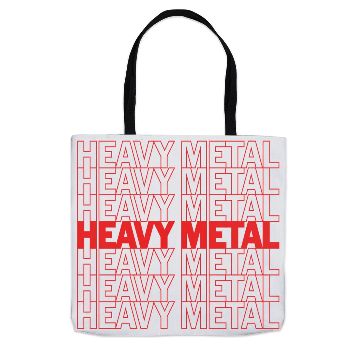 Music Life - Heavy Metal Merchbar Music Life Tote Bag | Heavy Metal On Repeat Merchbar Music Life Tote