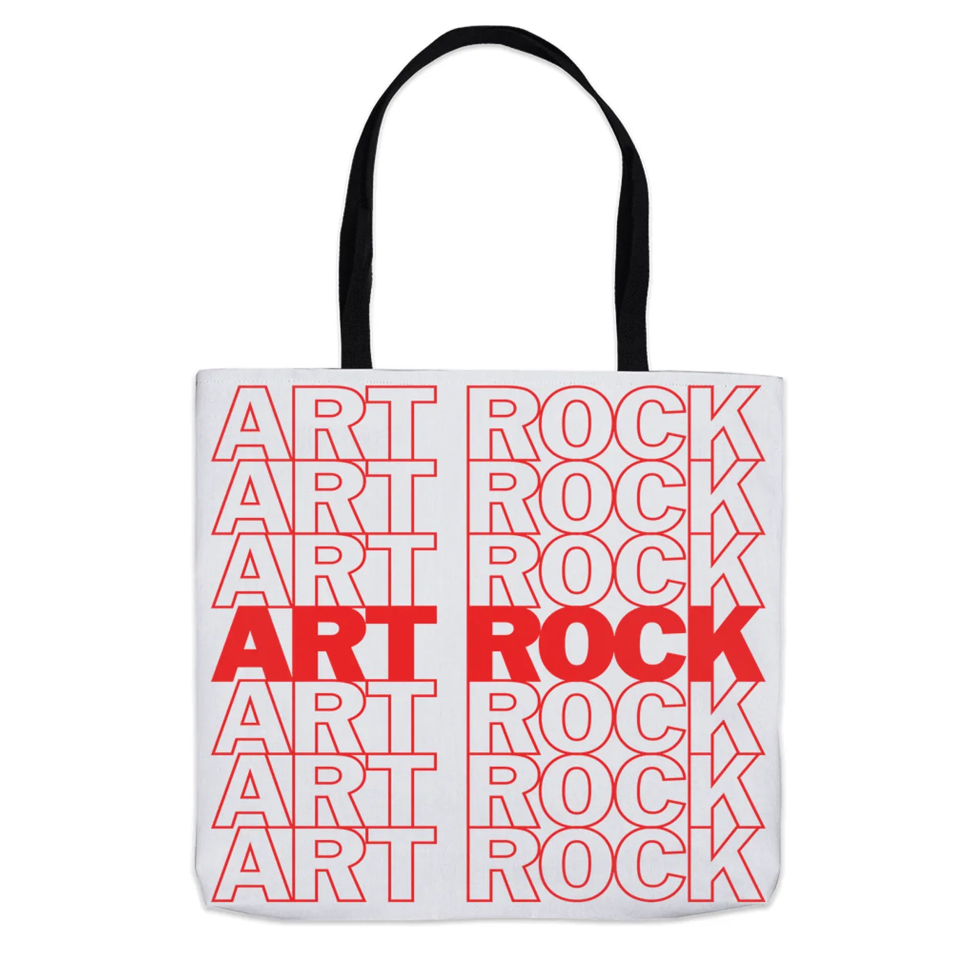 Music Life - Art Rock Merchbar Music Life Tote Bag | Art Rock On Repeat Merchbar Music Life Tote