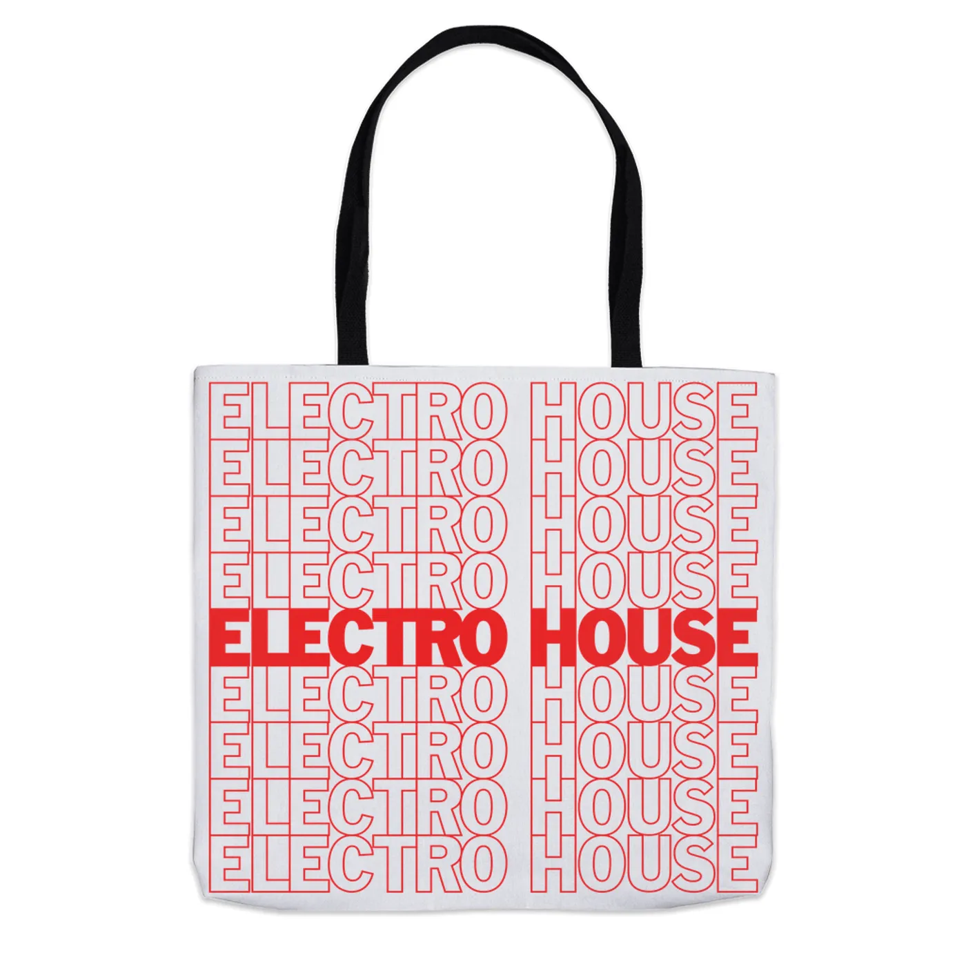 Music Life - Electro House Merchbar Music Life Tote Bag | Electro House On Repeat Merchbar Music Life Tote