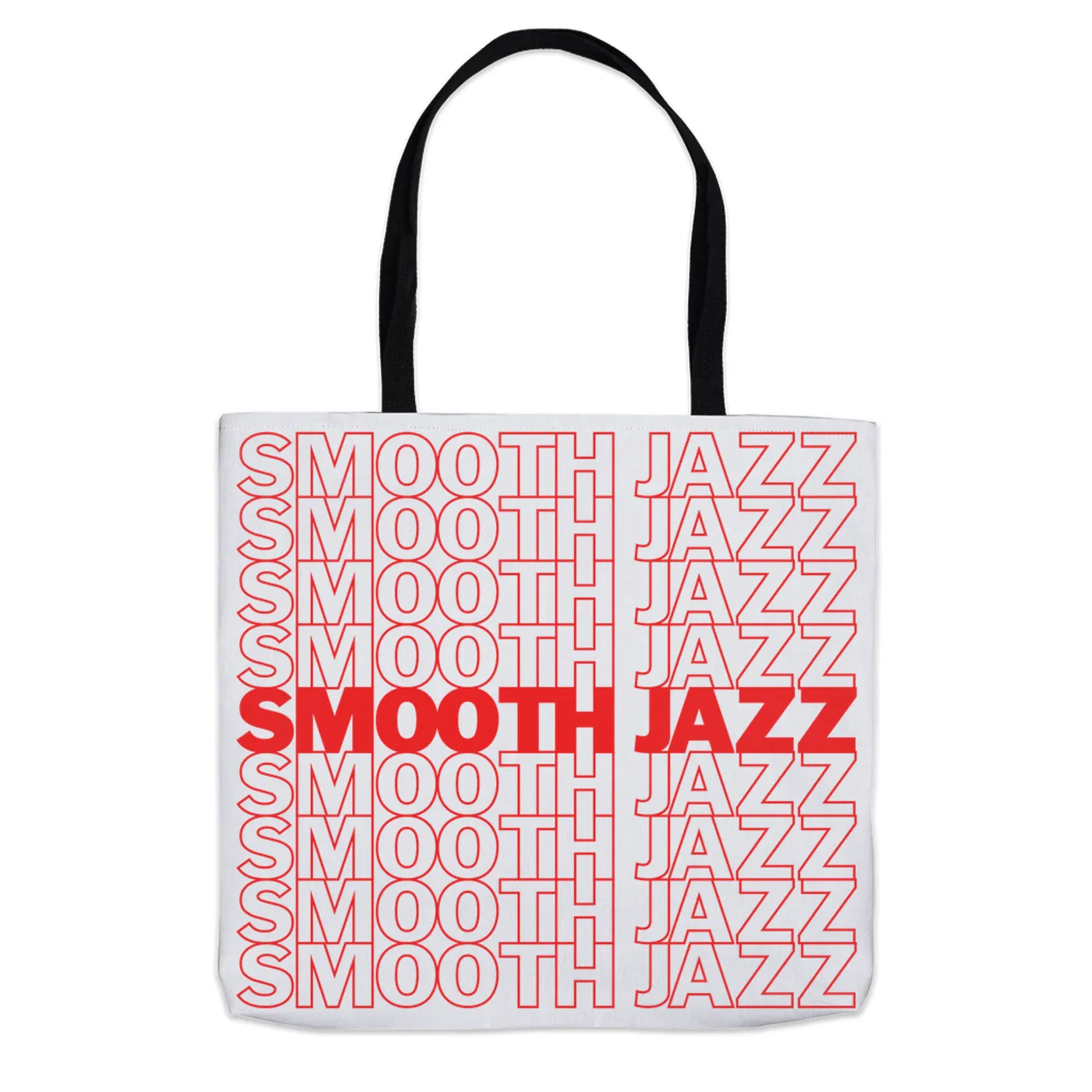 Music Life - Smooth Jazz Merchbar Music Life Tote Bag | Smooth Jazz On Repeat Merchbar Music Life Tote