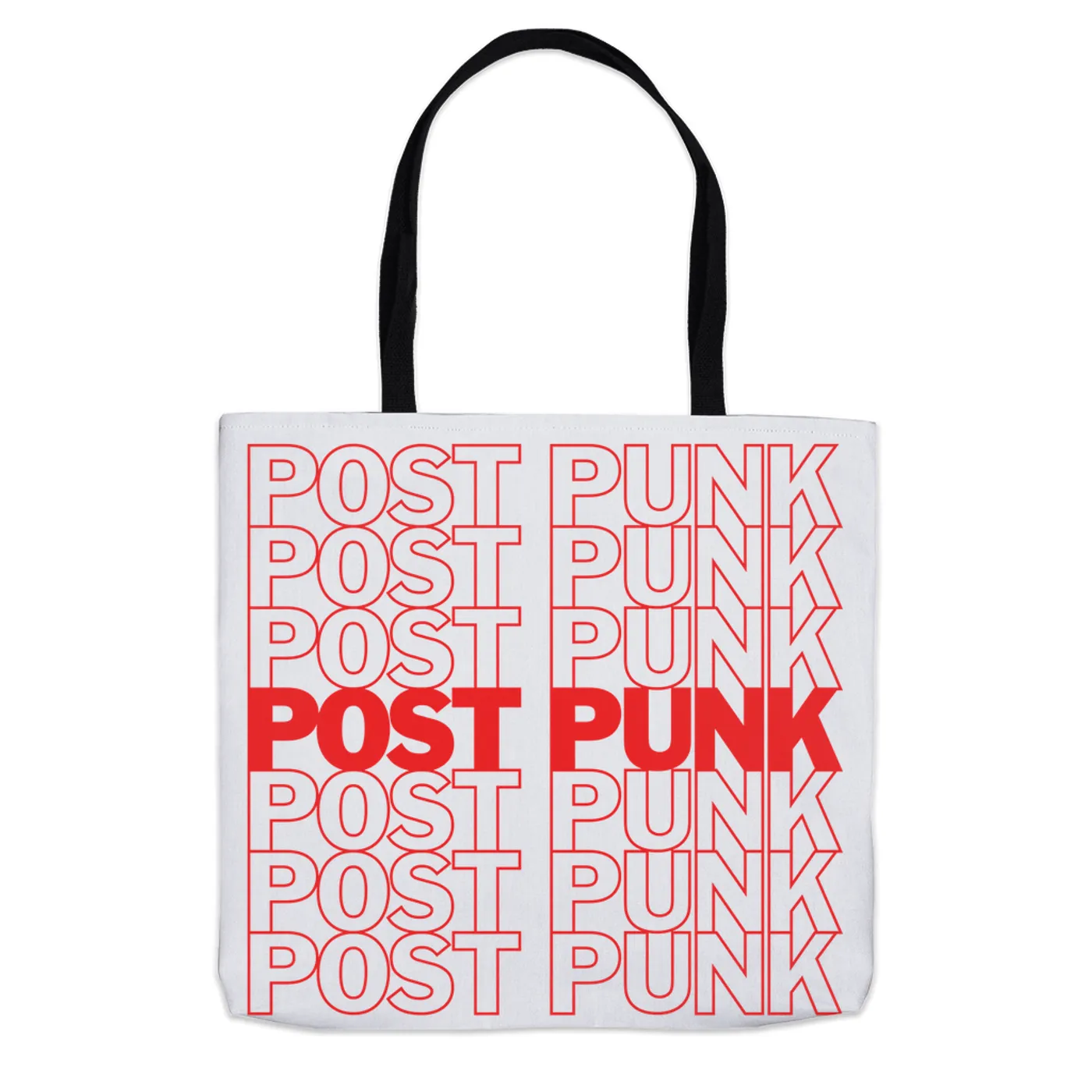 Music Life - Post Punk Merchbar Music Life Tote Bag | Post Punk On Repeat Merchbar Music Life Tote