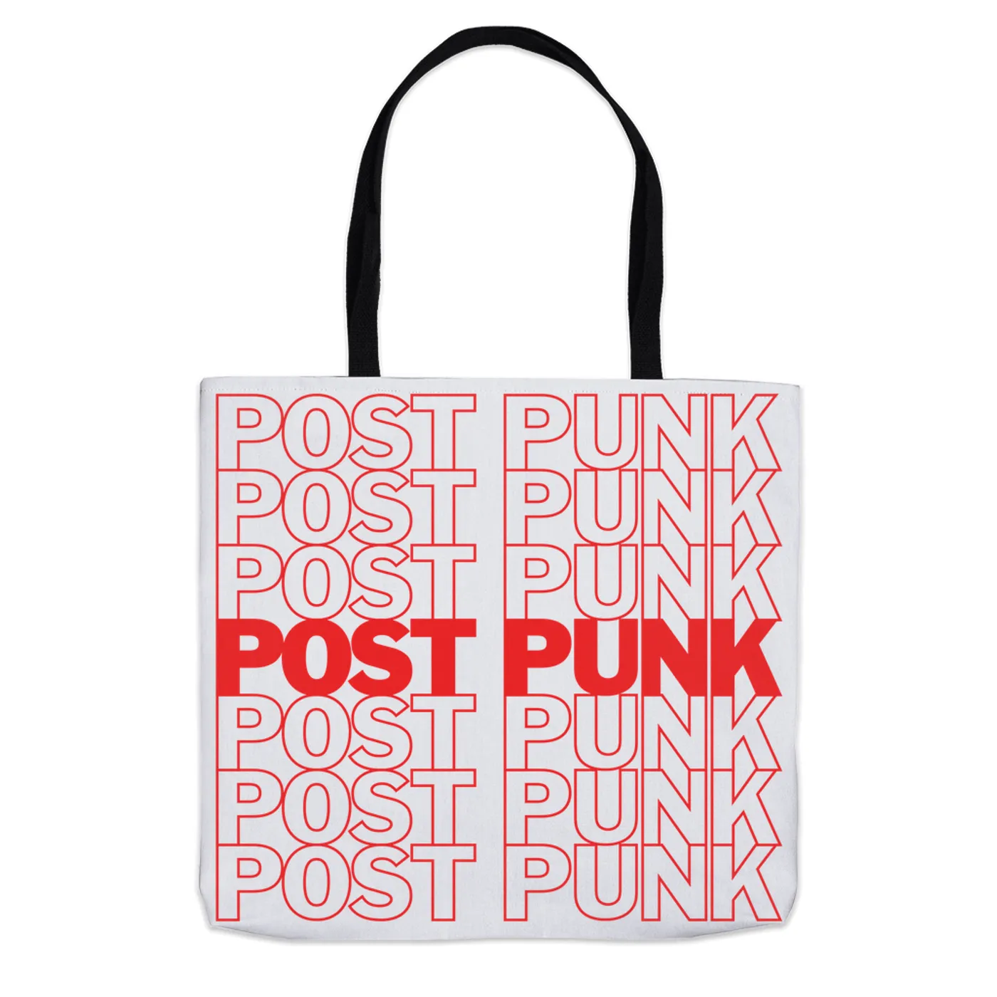 Music Life - Post Punk Merchbar Music Life Tote Bag | Post Punk On Repeat Merchbar Music Life Tote