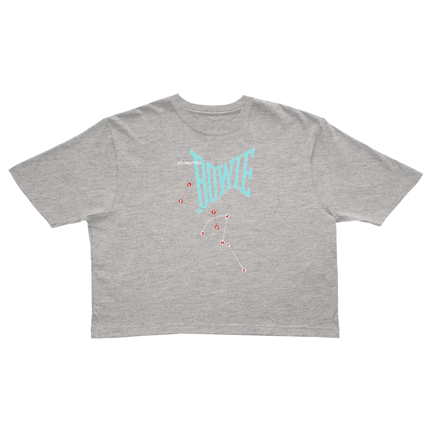 David Bowie Ladies' Crop Tee | Let's Dance Logo (Merchbar Exclusive) David Bowie Crop T-shirt