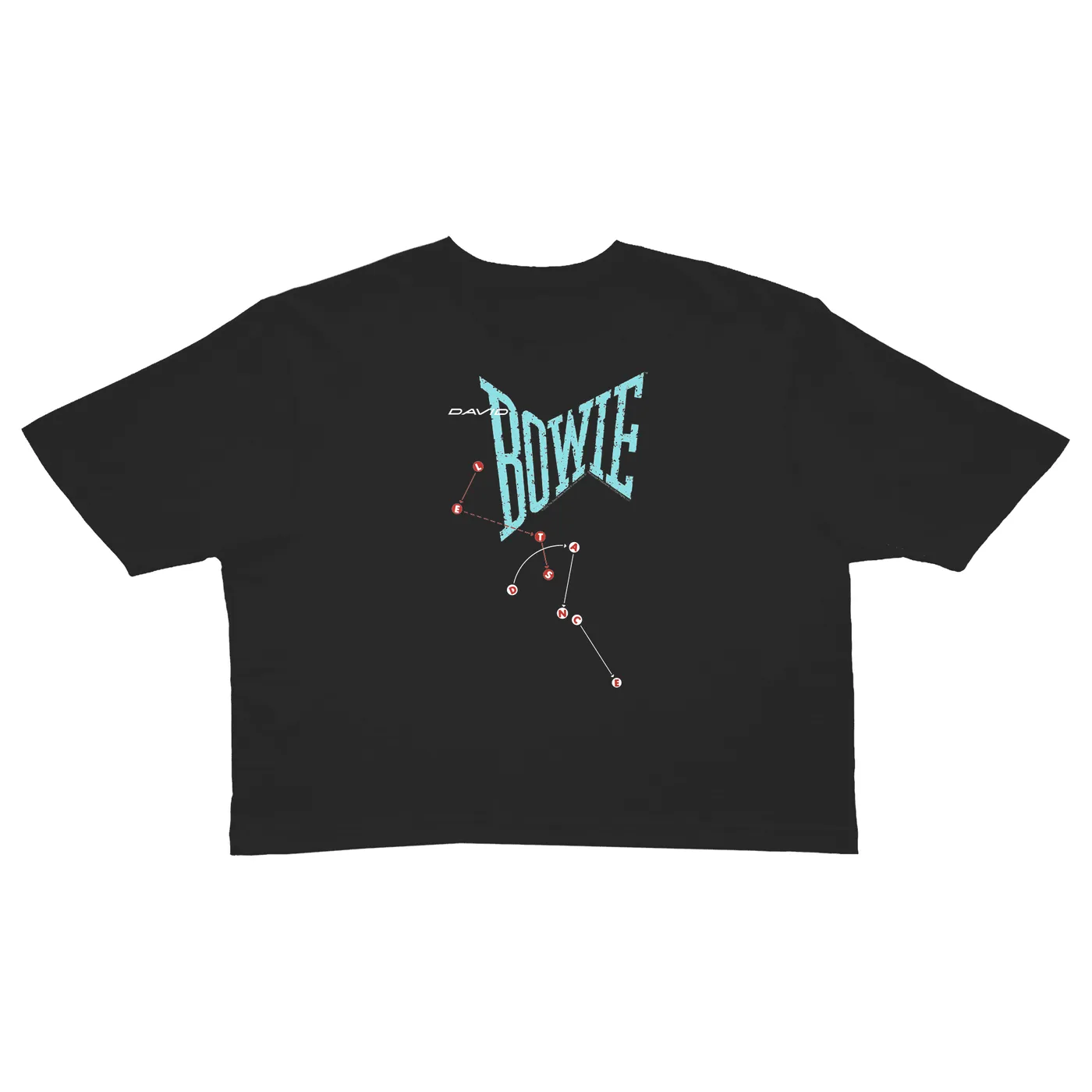 David Bowie Ladies' Crop Tee | Let's Dance Logo (Merchbar Exclusive) David Bowie Crop T-shirt