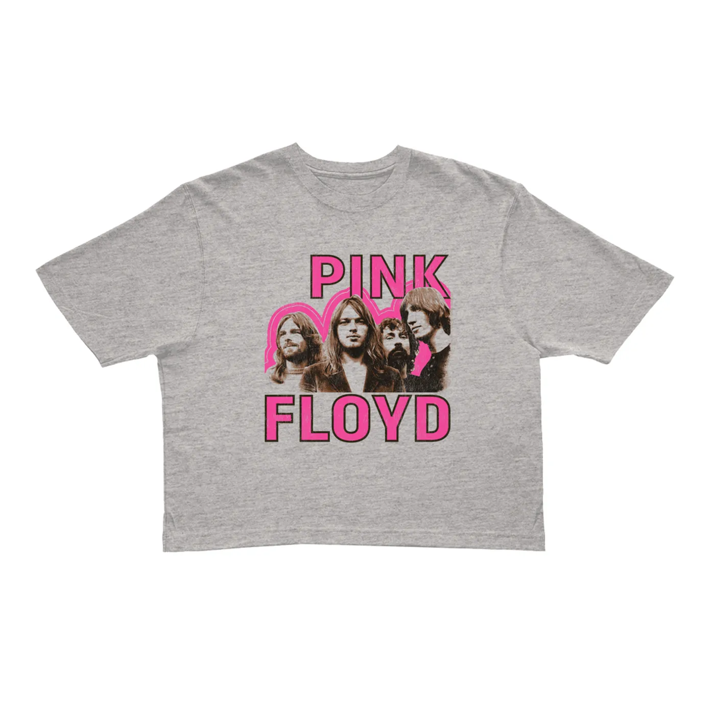 Pink Floyd Ladies' Crop Tee | Paramount Theater Concert Poster Image Pink Floyd Crop T-shirt