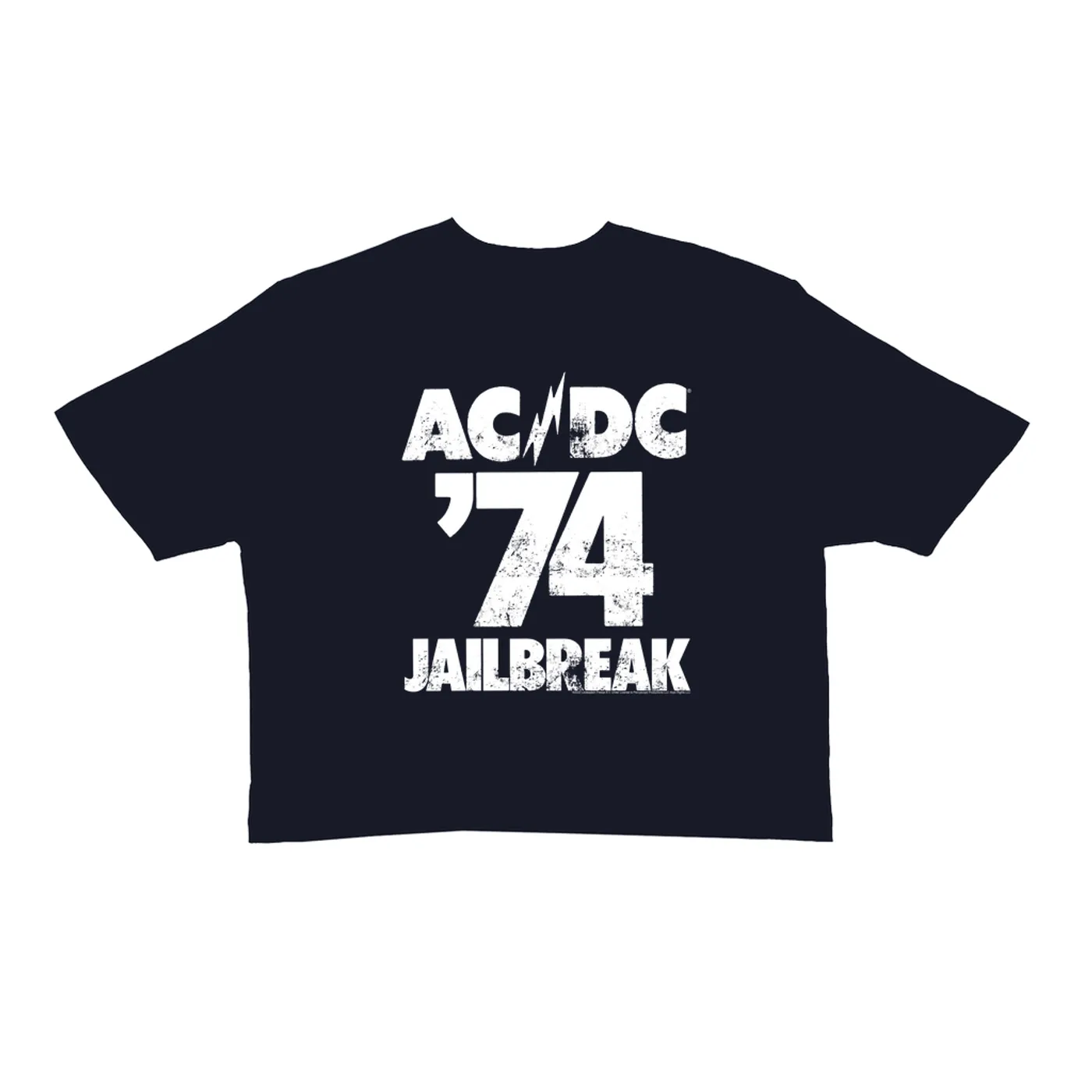 AC/DC Ladies' Crop Tee | Jailbreak 1974 (Merchbar Exclusive) ACDC Crop T-shirt
