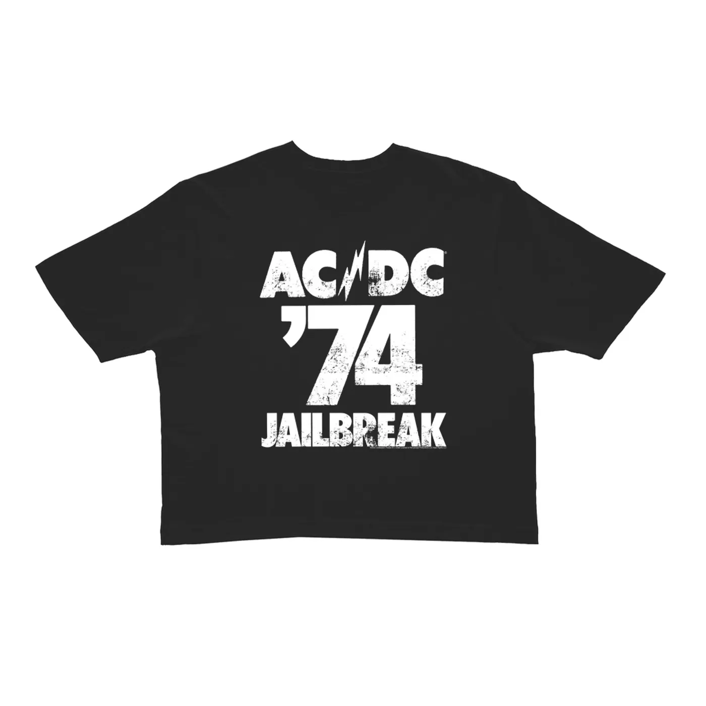 AC/DC Ladies' Crop Tee | Jailbreak 1974 (Merchbar Exclusive) ACDC Crop T-shirt