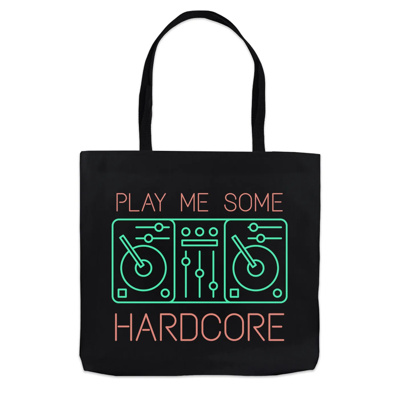 Music Life - Hardcore Merchbar Music Life Tote Bag | Play Me Some Hardcore Merchbar Music Life Bag