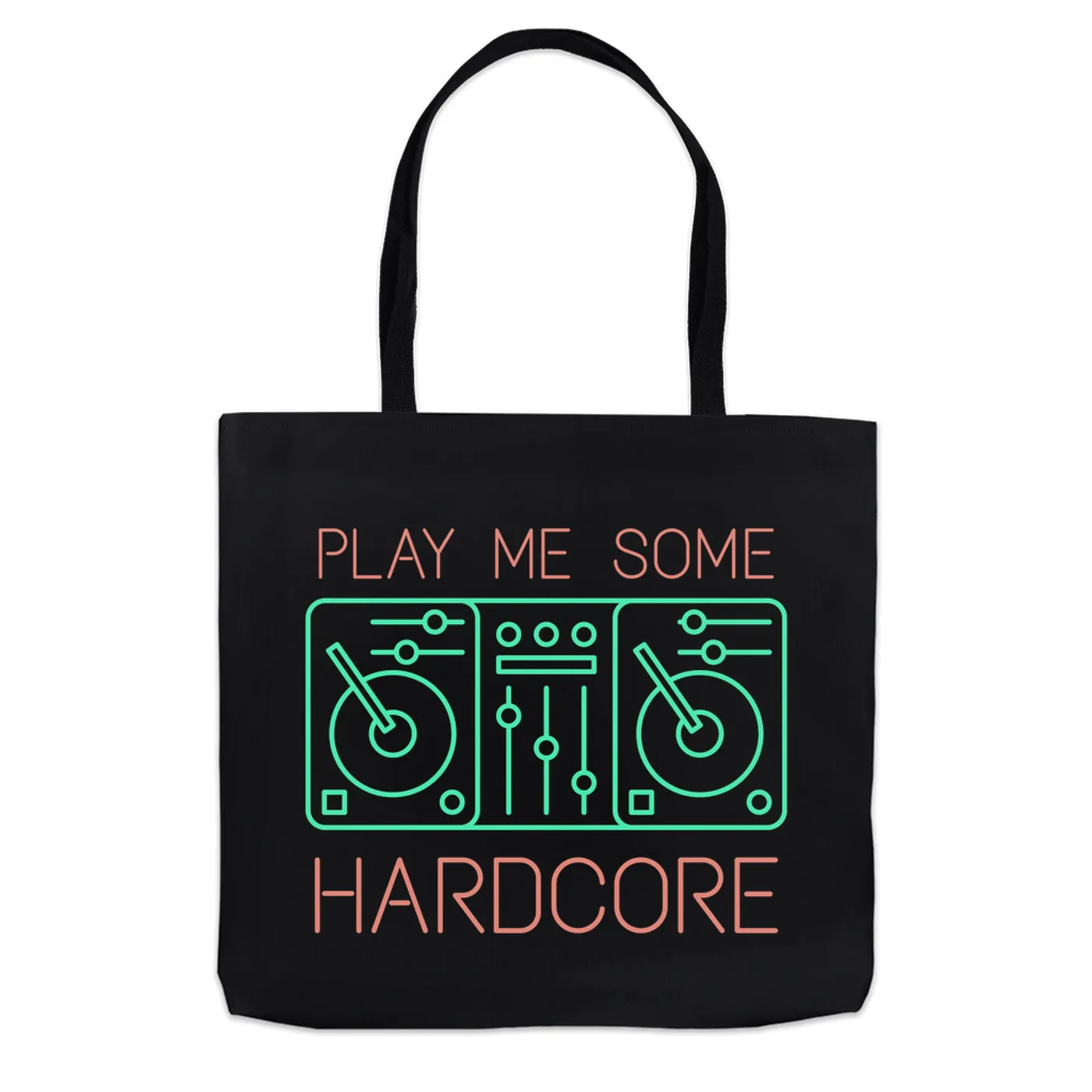 Music Life - Hardcore Merchbar Music Life Tote Bag | Play Me Some Hardcore Merchbar Music Life Bag
