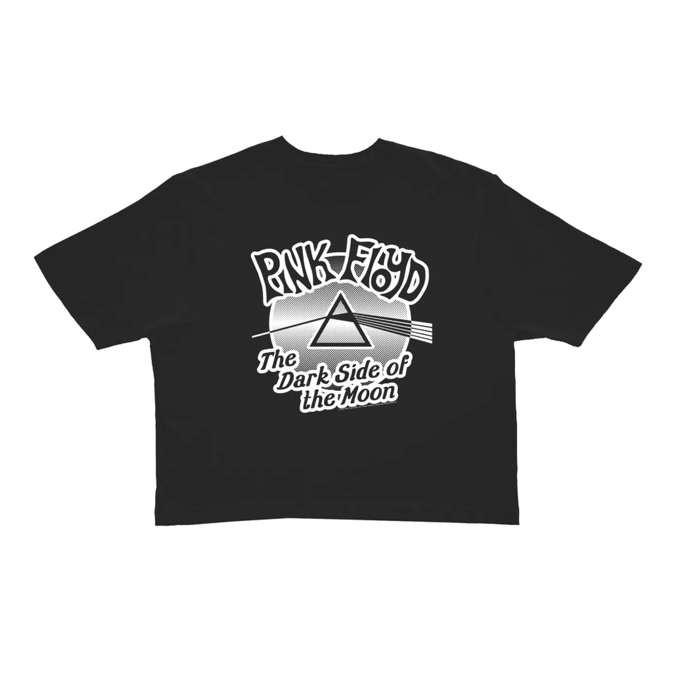 Pink Floyd Ladies' Crop Tee | Retro POP Art Dark Side Of The Moon (Merchbar Exclusive) Pink Floyd Crop T-shirt